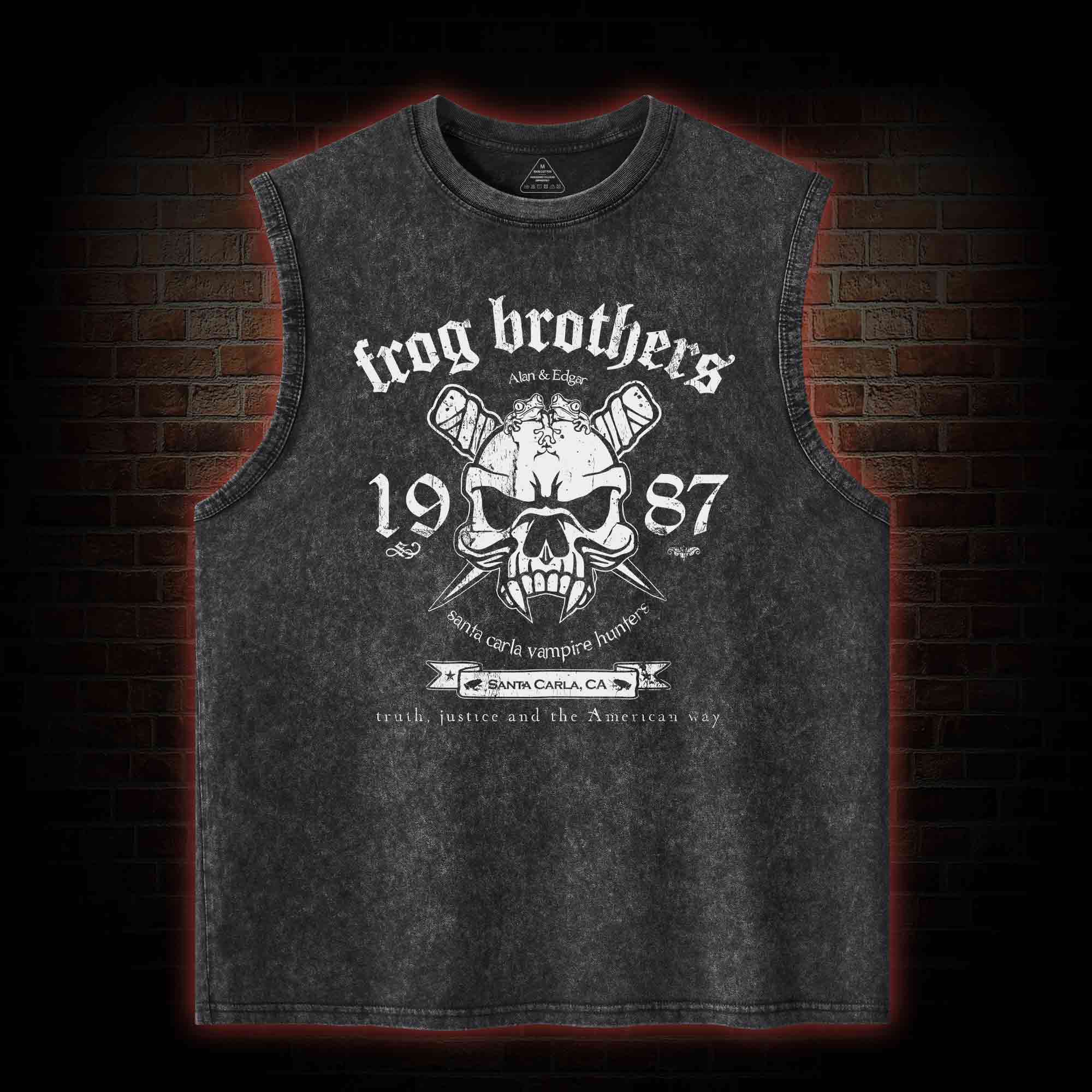 Frog Brothers Washed Tank Top