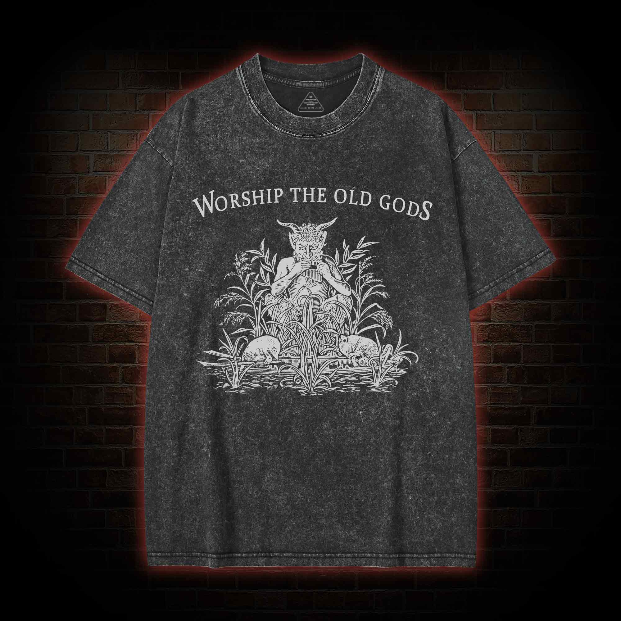 Worship The Old Gods Washed T-shirt