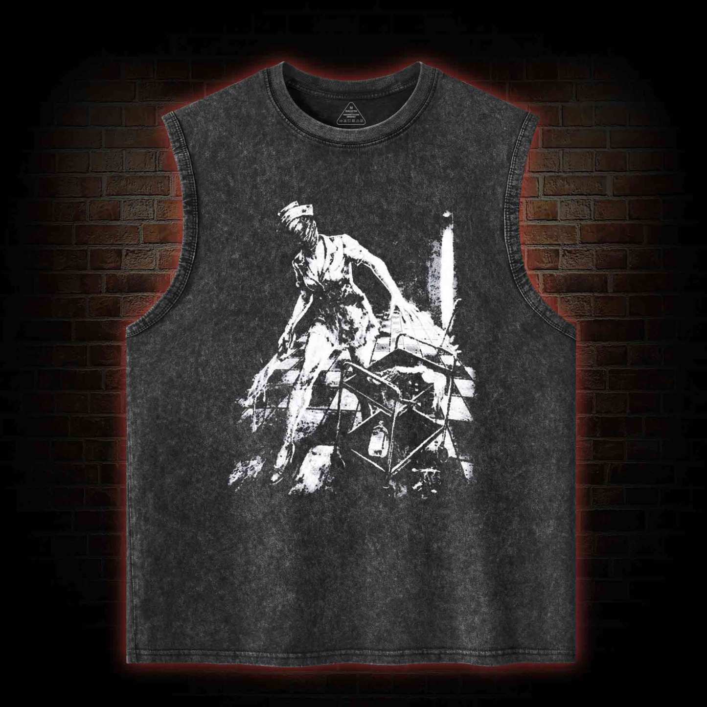 Retro Hello Nurse Washed Tank Top