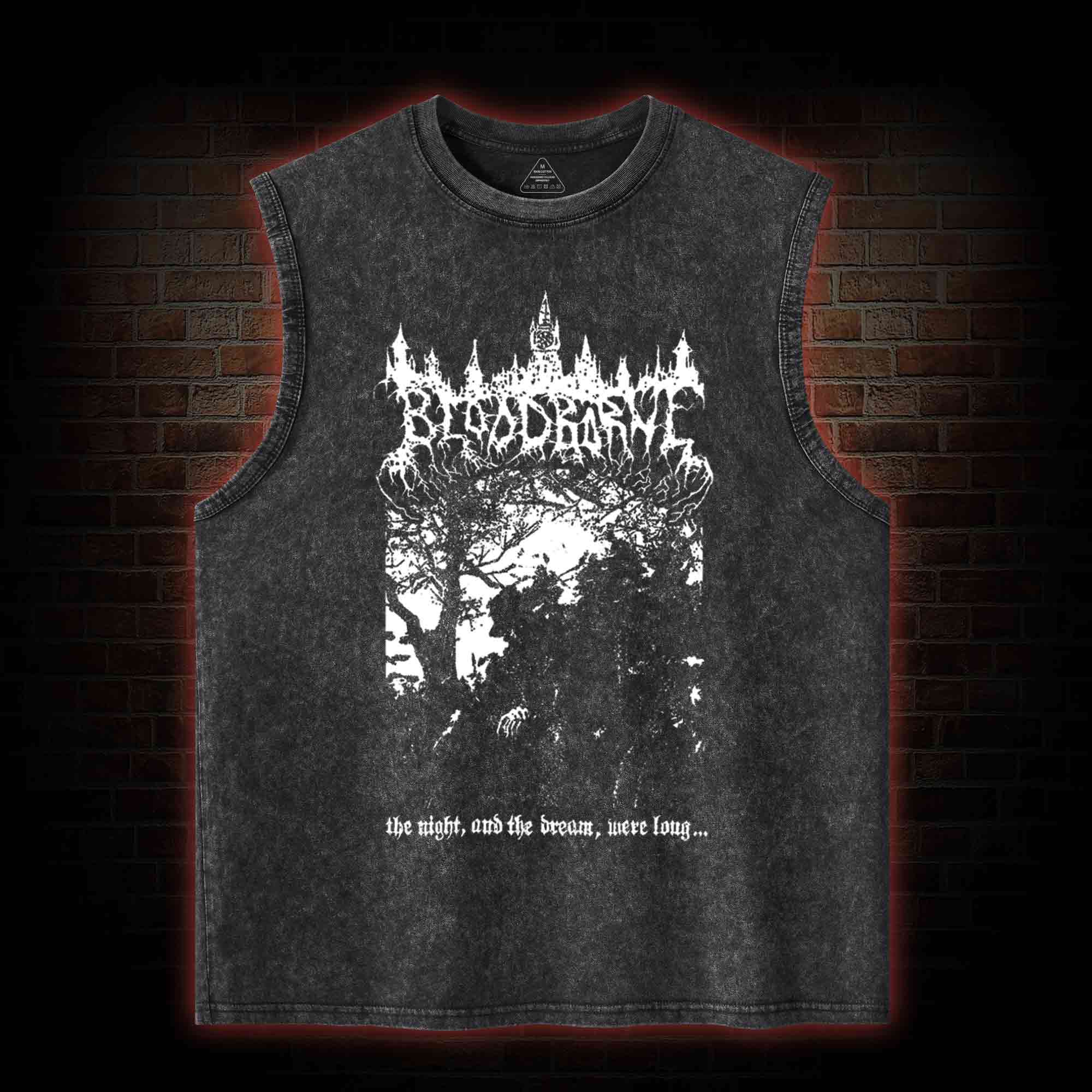 The Night and The Dream were Long Washed Tank Top