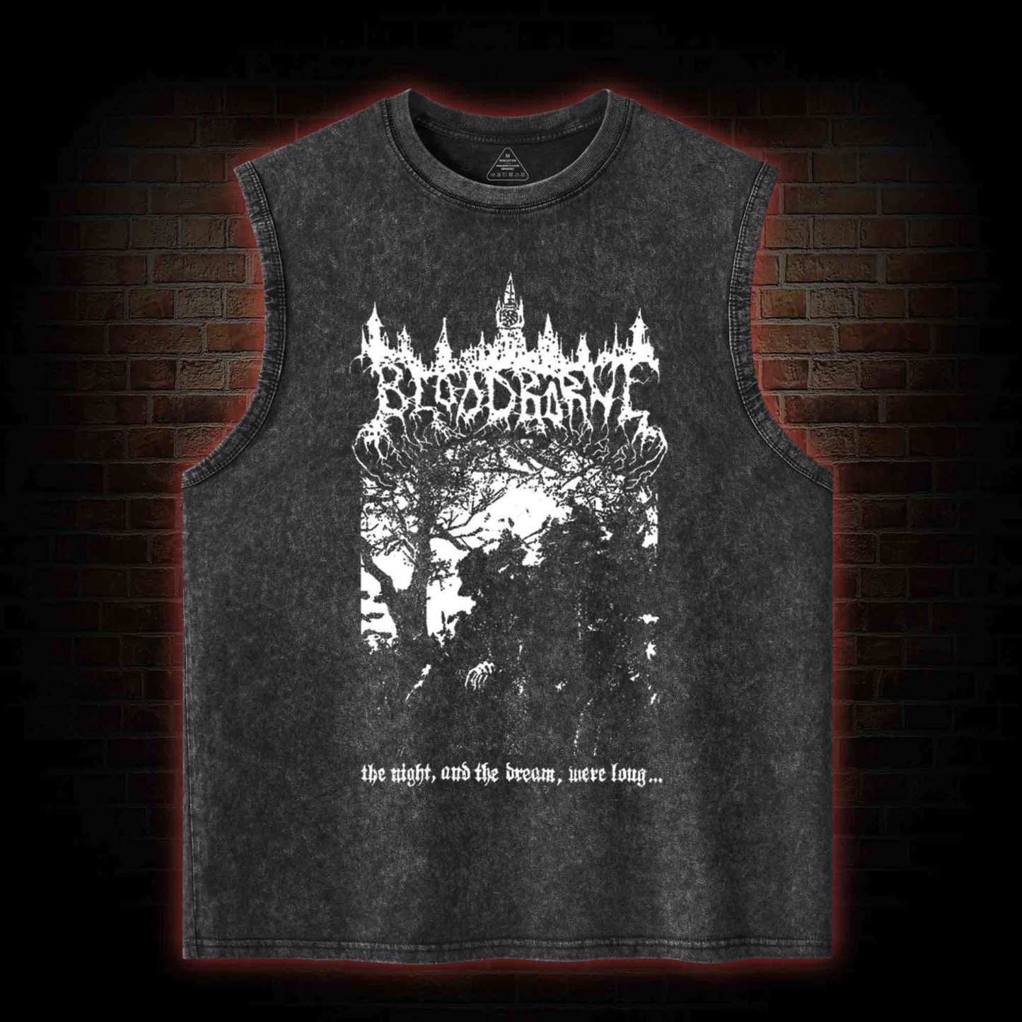 The Night and The Dream were Long Washed Tank Top