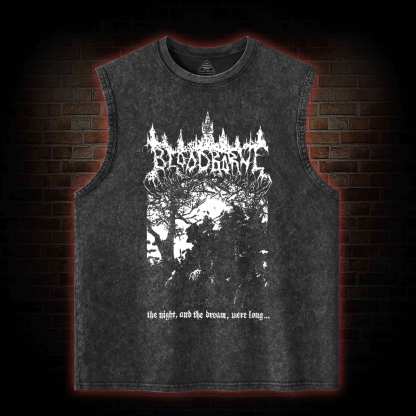 The Night and The Dream were Long Washed Tank Top