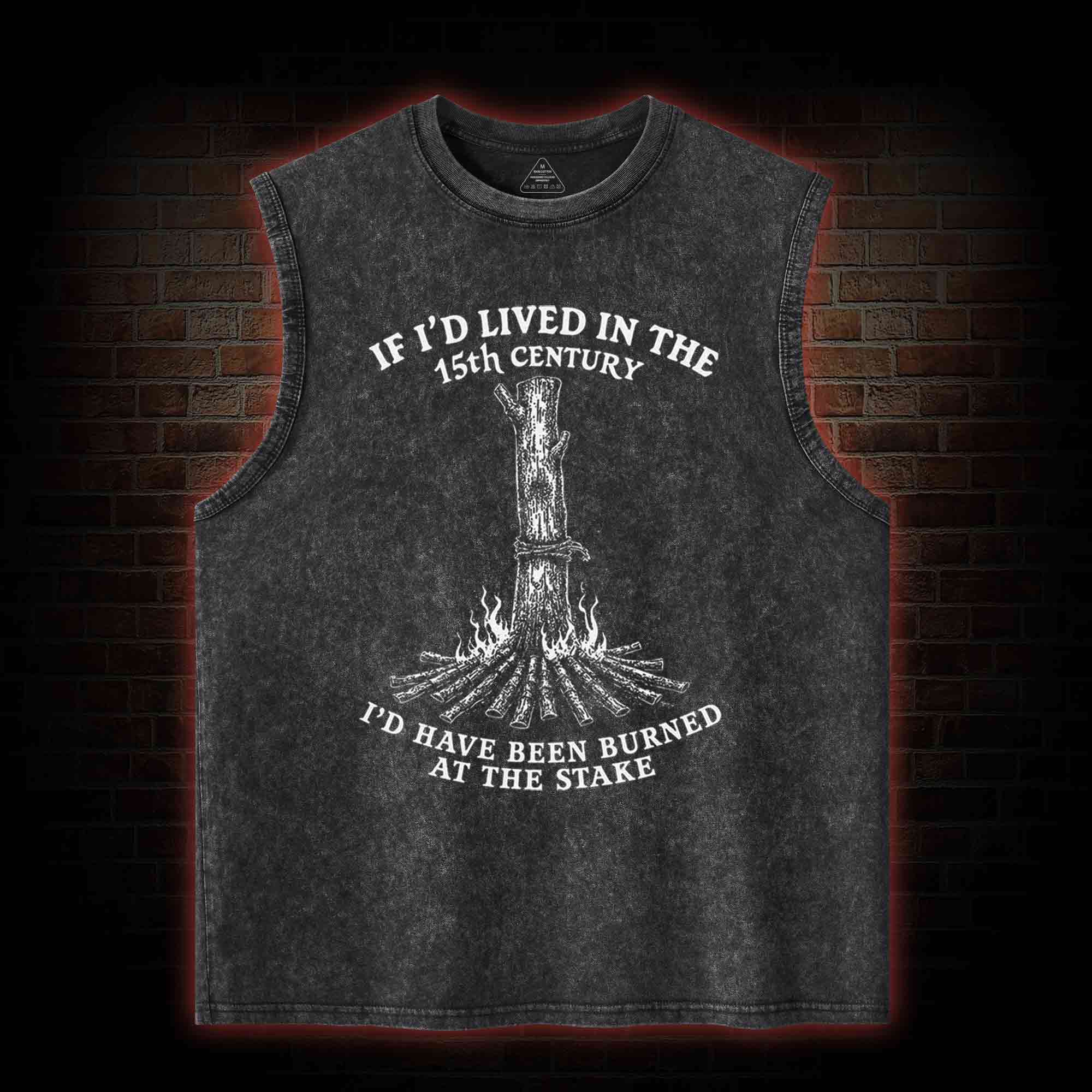 Burned at the Stake Washed Tank Top