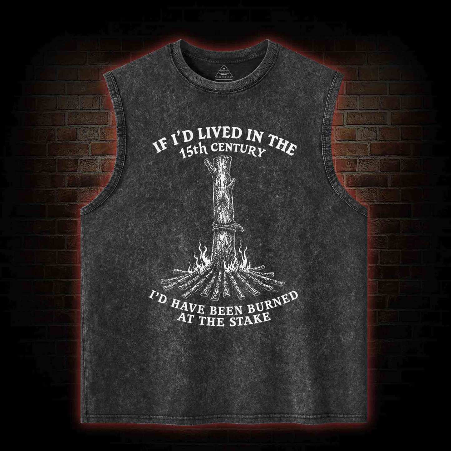 Burned at the Stake Washed Tank Top