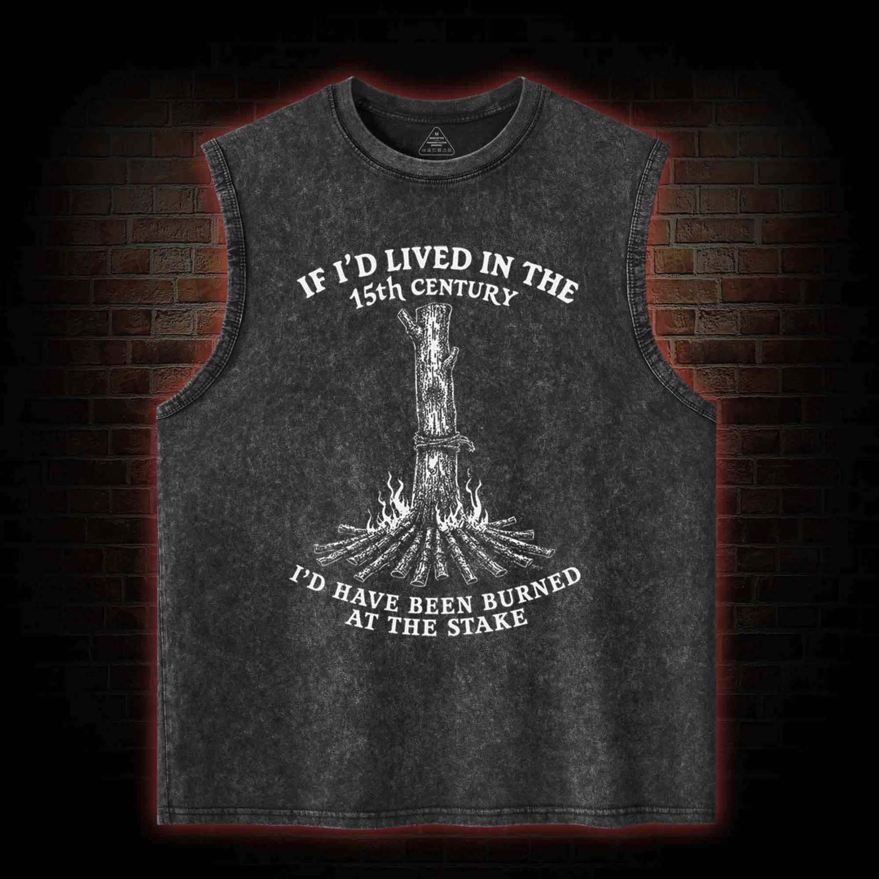 Burned at the Stake Washed Tank Top
