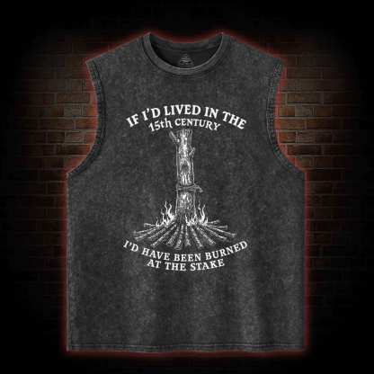Burned at the Stake Washed Tank Top