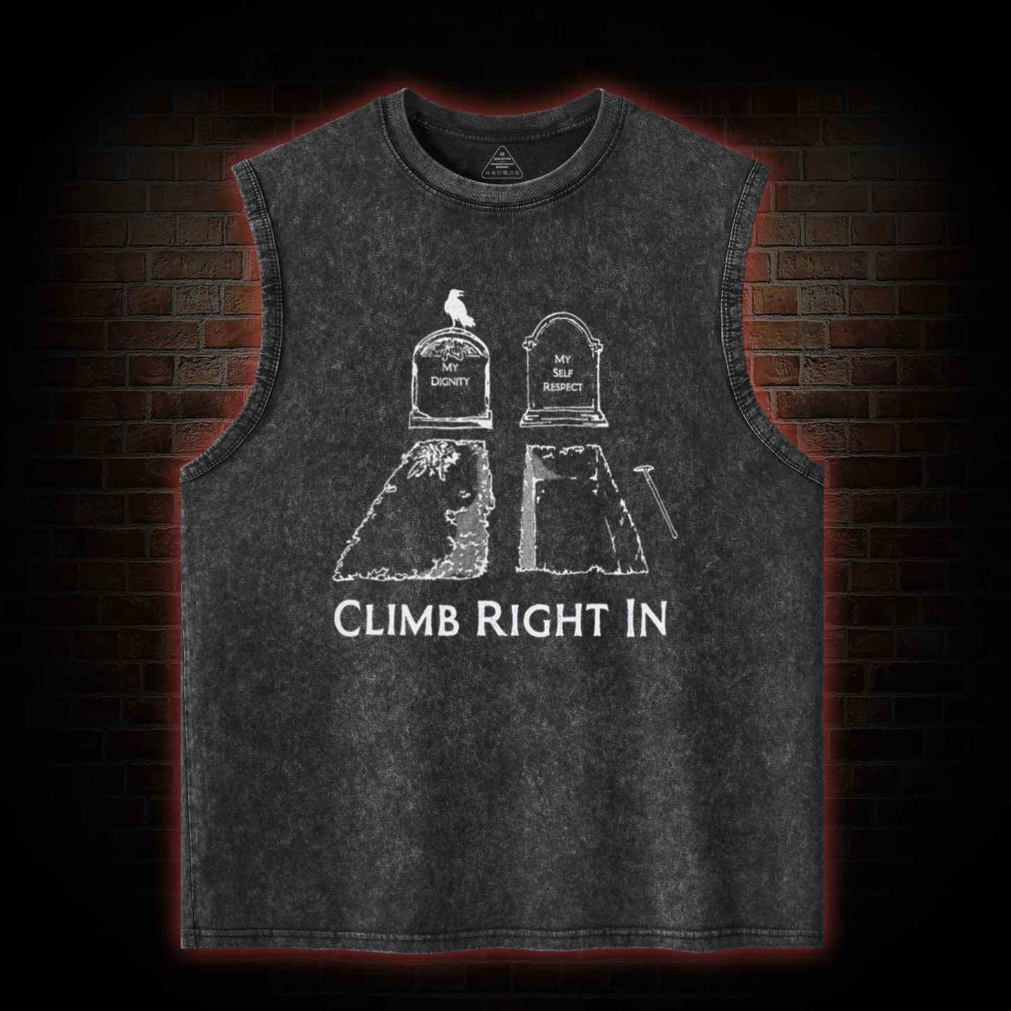 Climb Right in Washed Tank Top