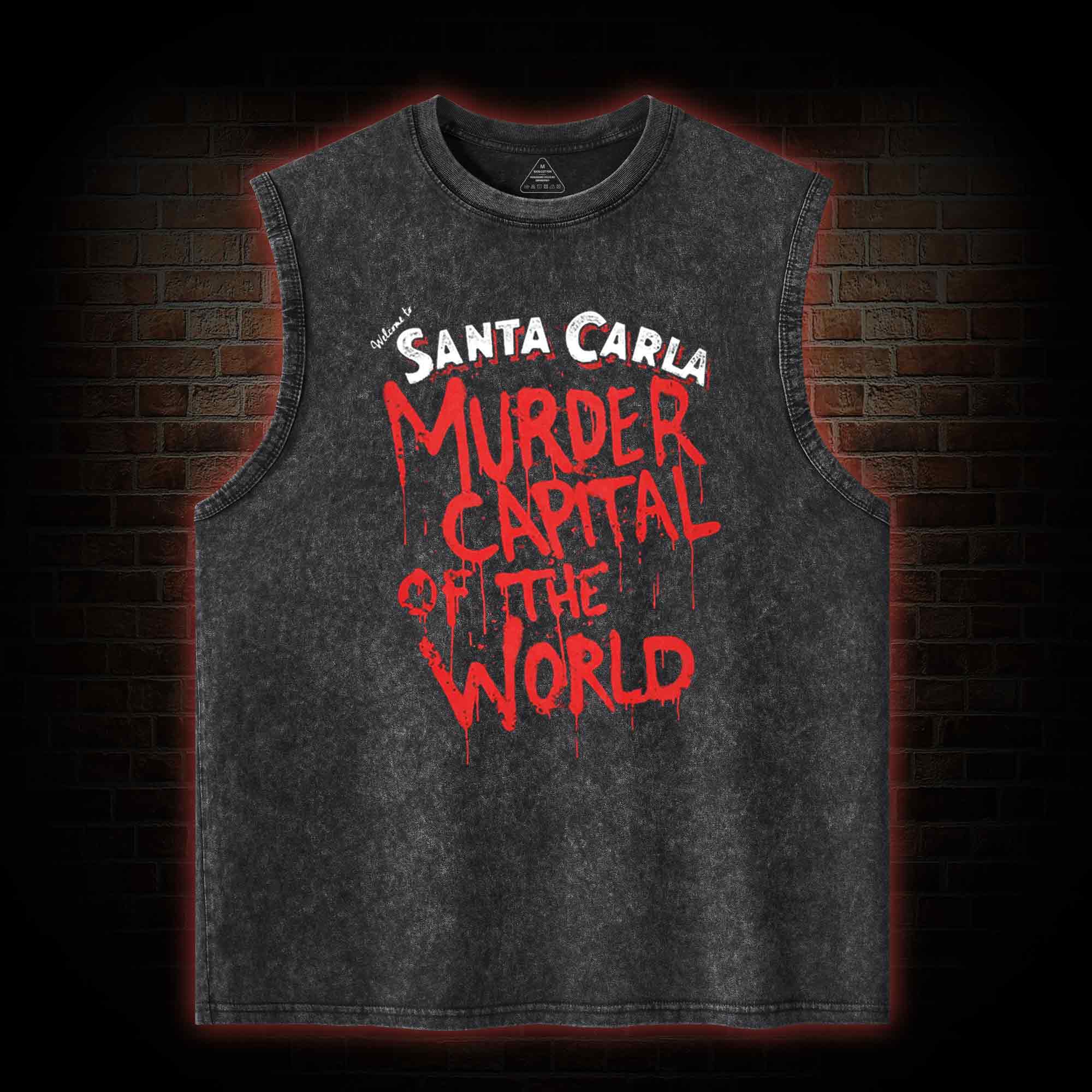 Welcome to Murder Capital of the World Washed Tank Top