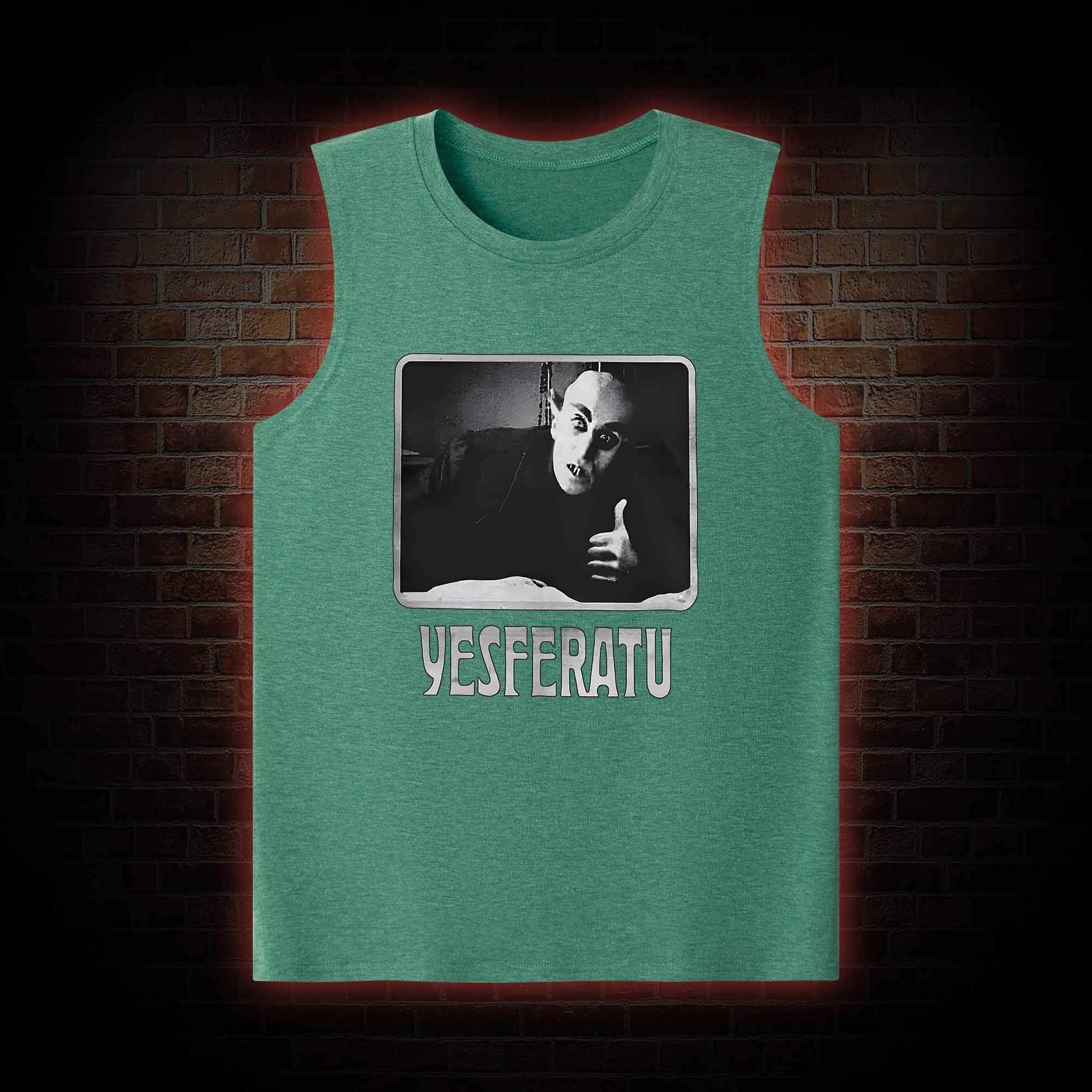 Yesferatu Funny Horror Retro Tank Top