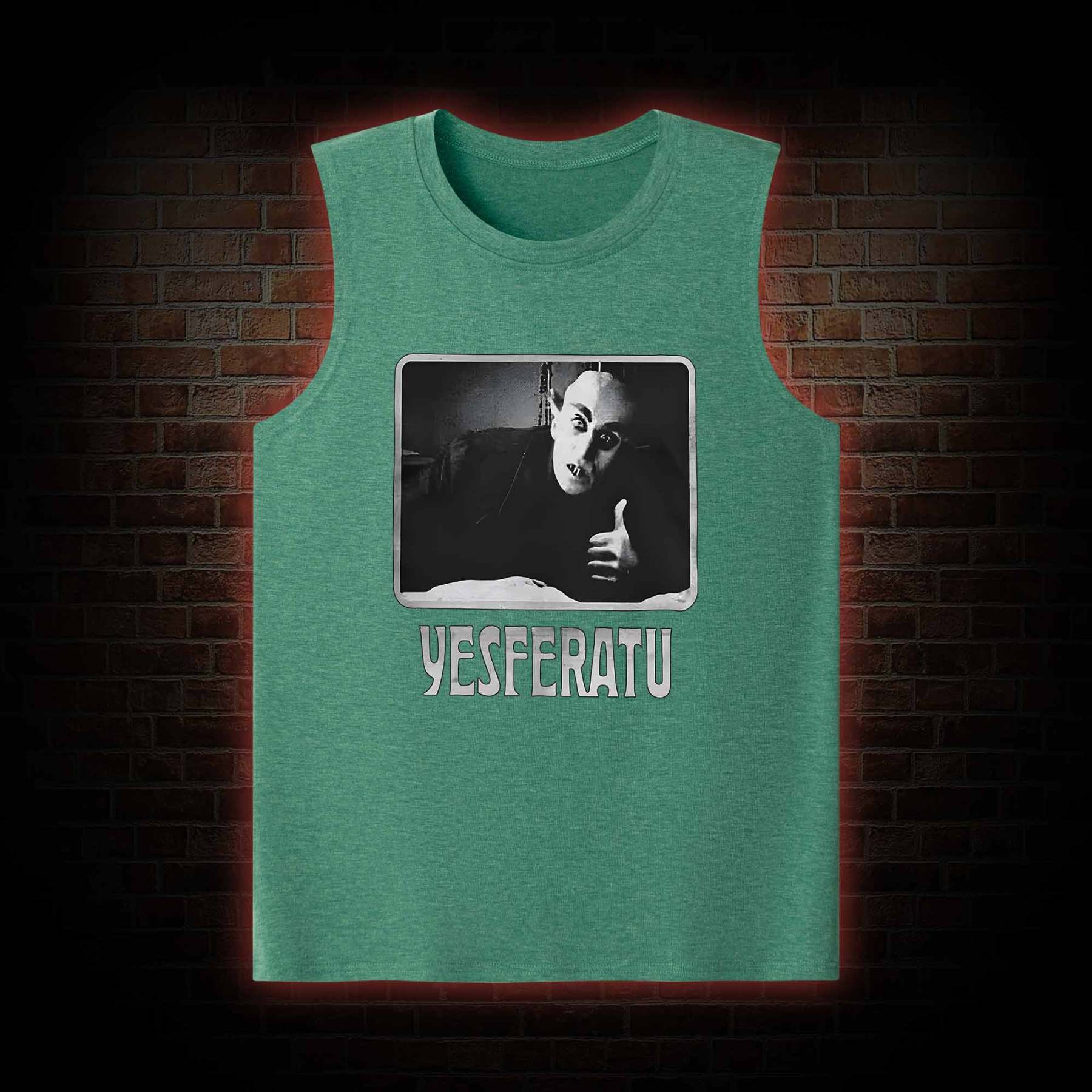Yesferatu Funny Horror Retro Tank Top