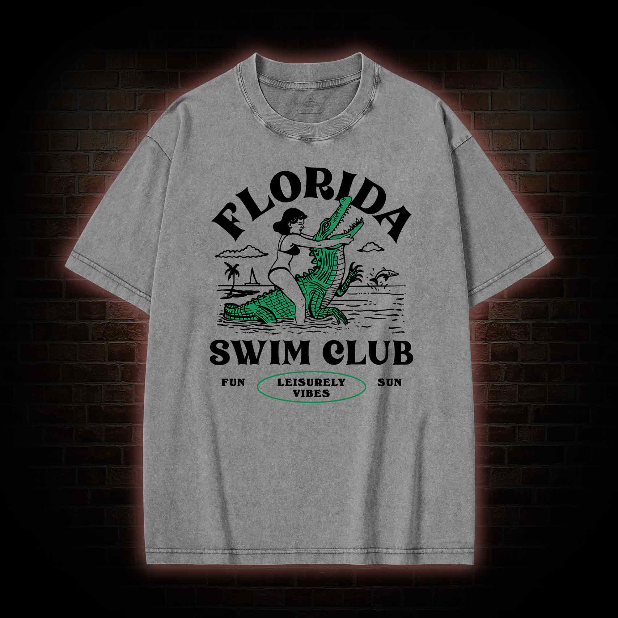 Florida Swim Club Washed T-shirt