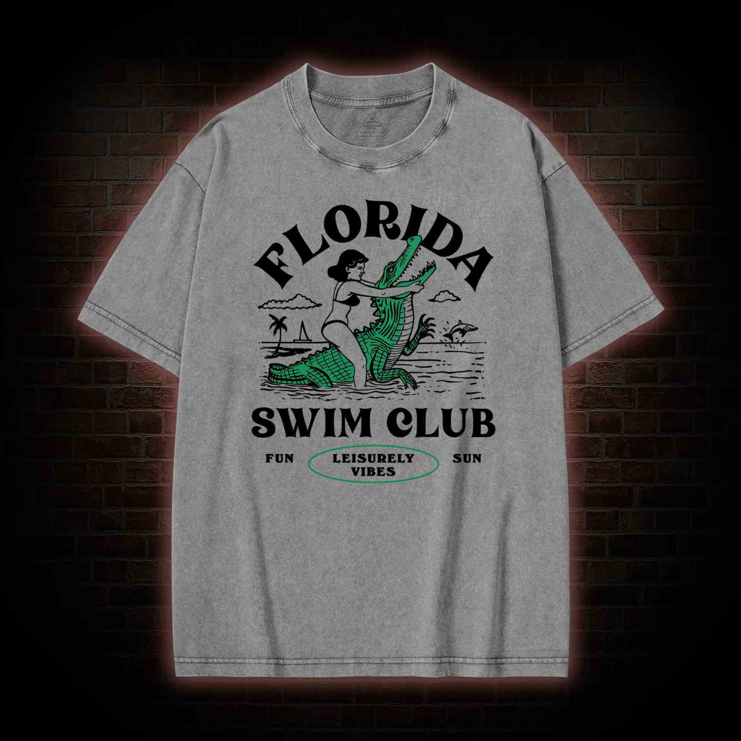 Florida Swim Club Washed T-shirt