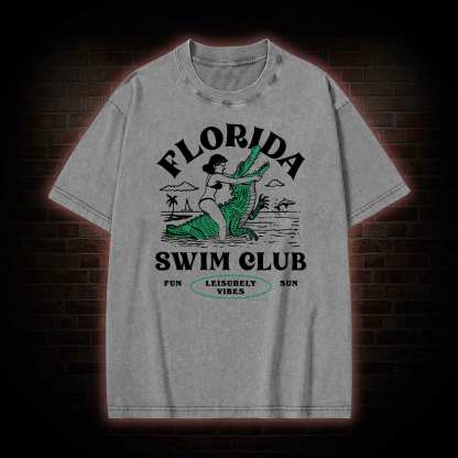 Florida Swim Club Washed T-shirt