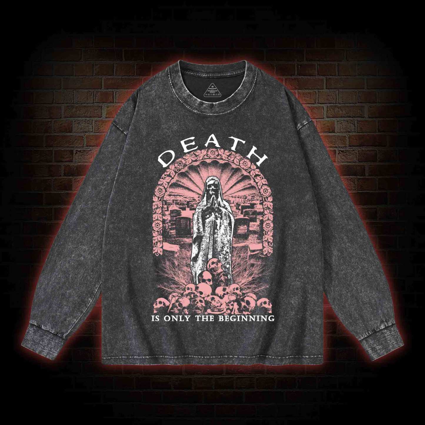Death is Only the Beginning Washed Long-Sleeve T-shirt