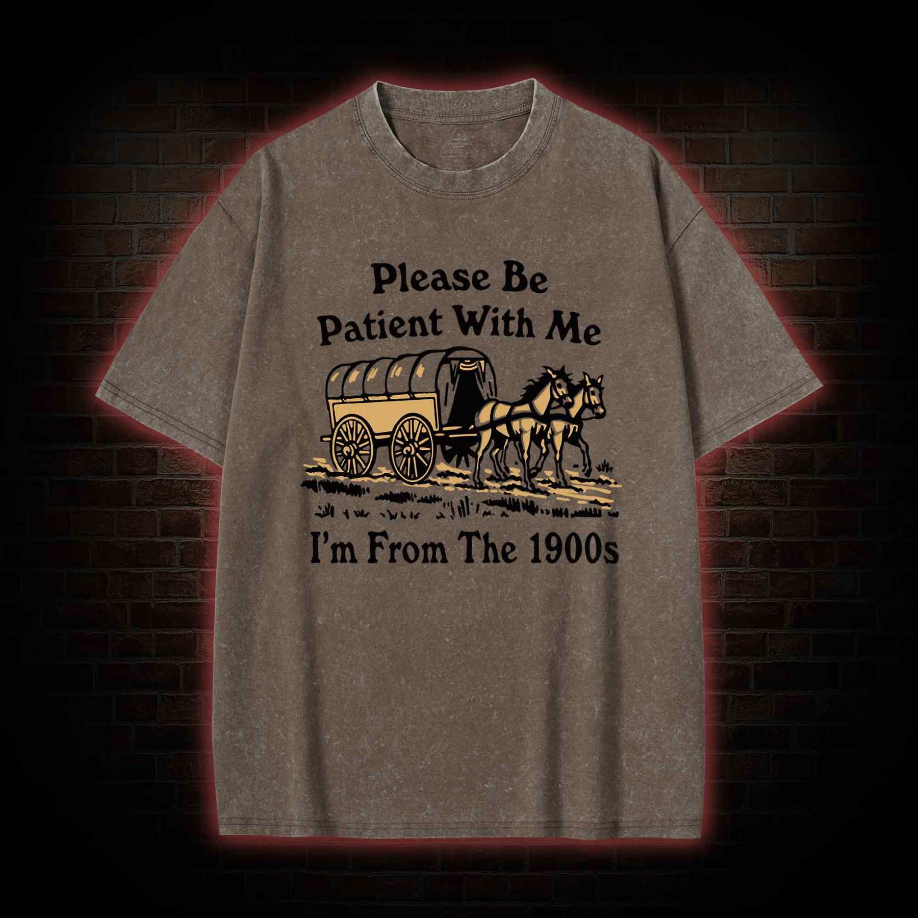 Please Be Patient With Me Washed T-shirt