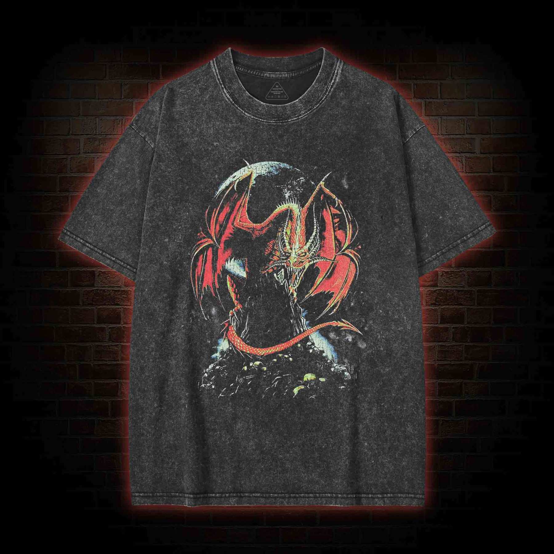 Medieval Dragon Washed T-shirt