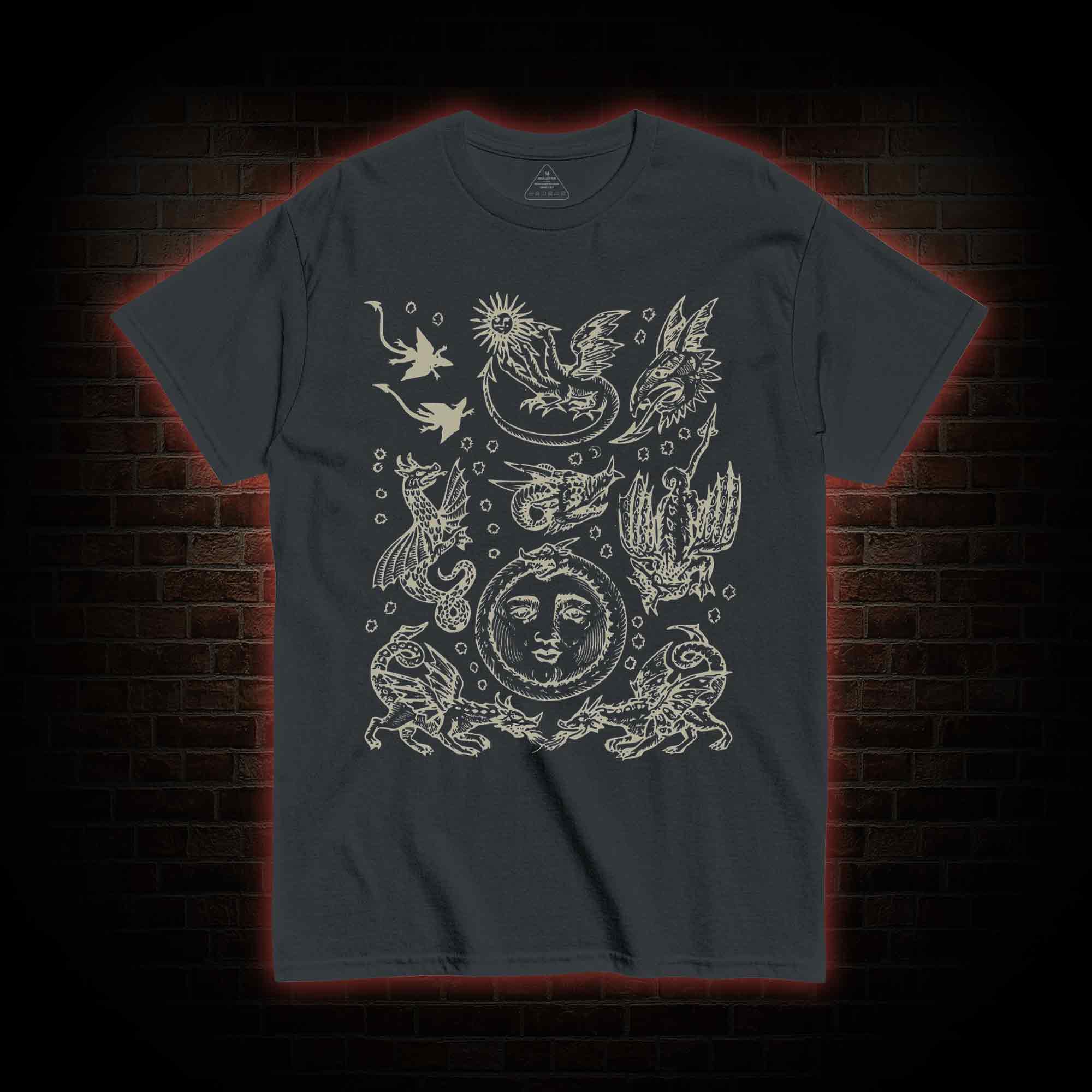 Medieval Dragons Vintage T-shirt