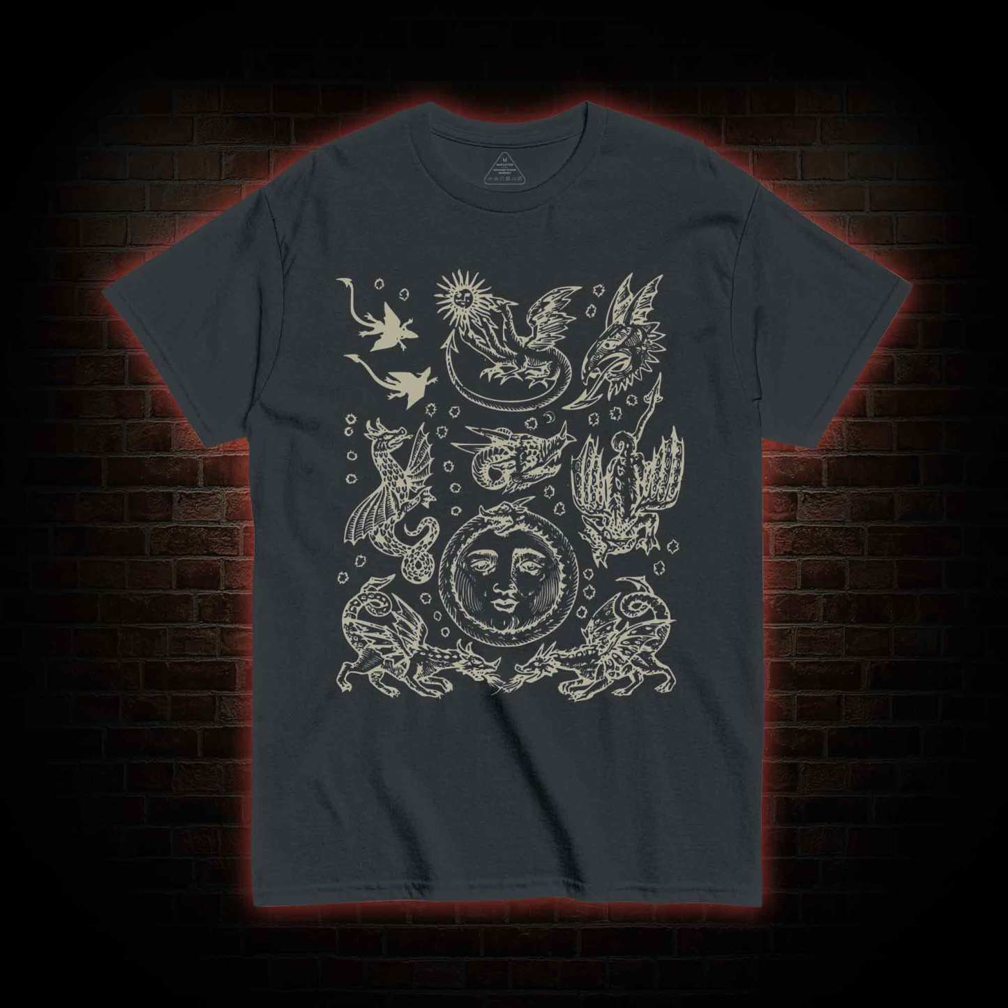 Medieval Dragons Vintage T-shirt
