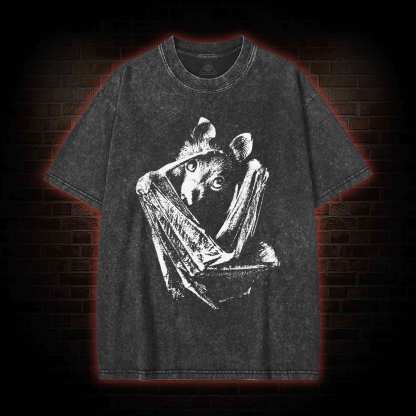 Bat Vampire Washed T-shirt