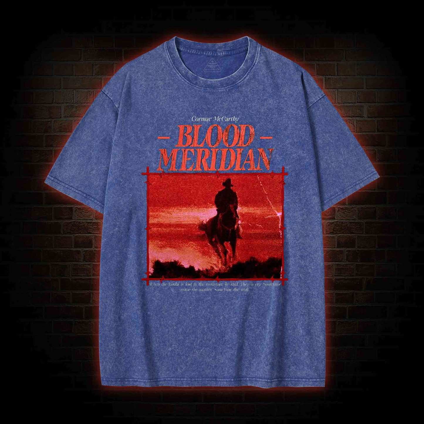 When the Lambs is Lost in the Mountain Washed T-shirt