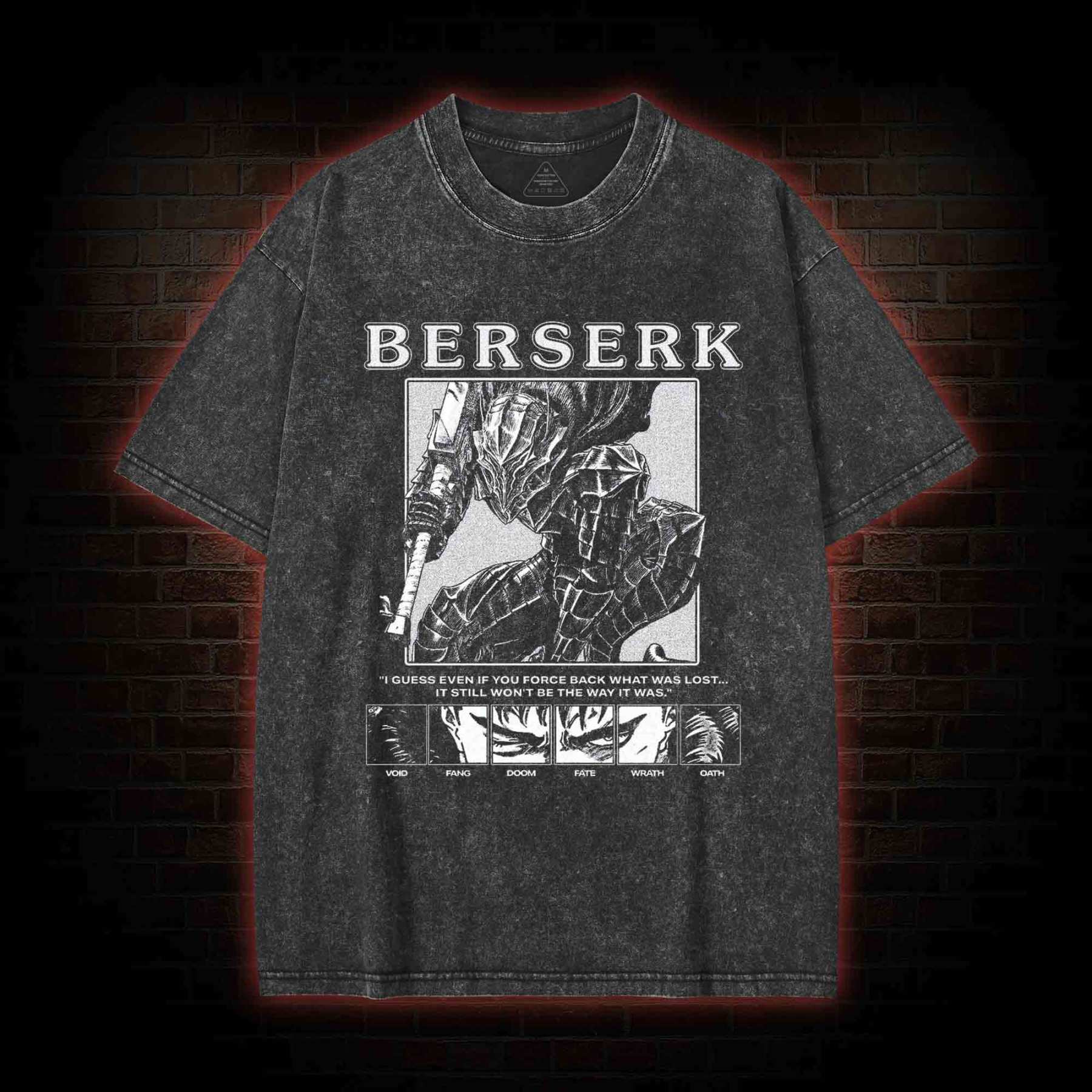 There's no Fighting Just to Die Washed T-shirt