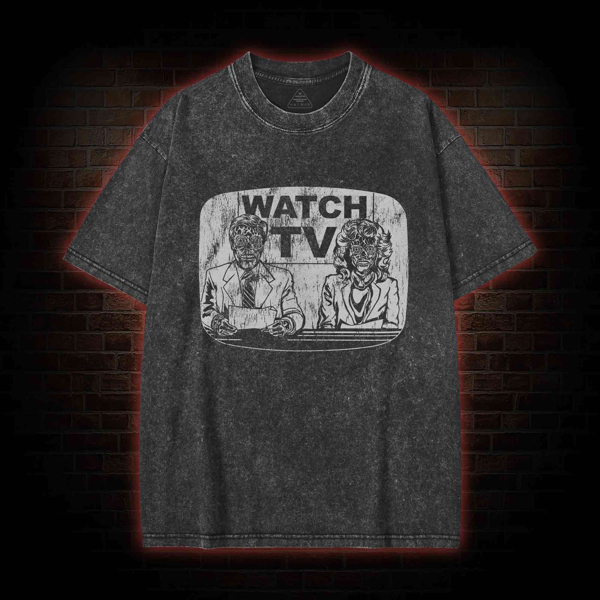 Watch Tv Washed T-shirt