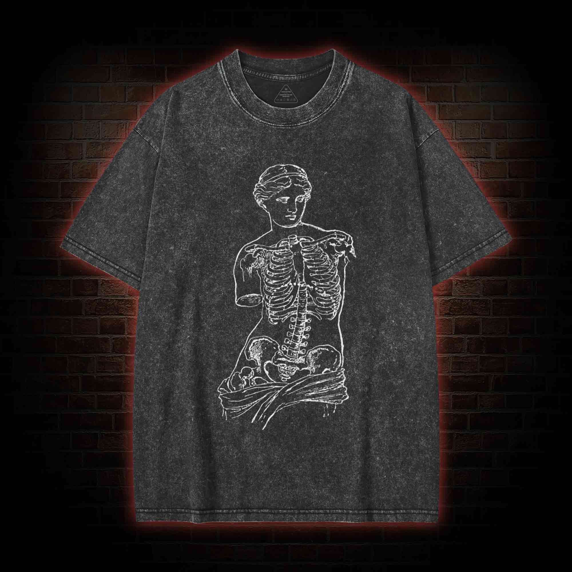 Anatomical Skeleton Washed T-shirt
