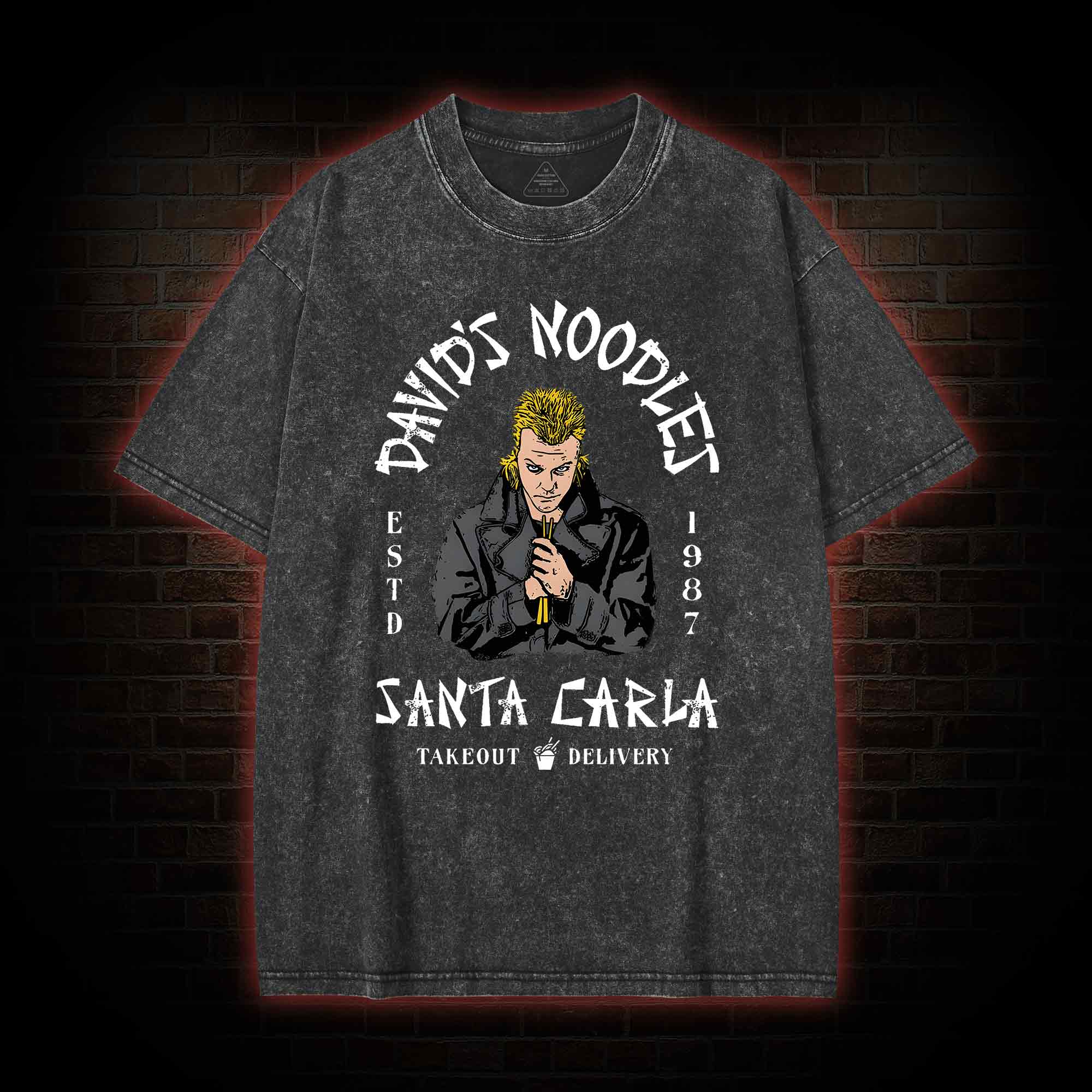 David's Noodles Santa Carla Washed T-shirt