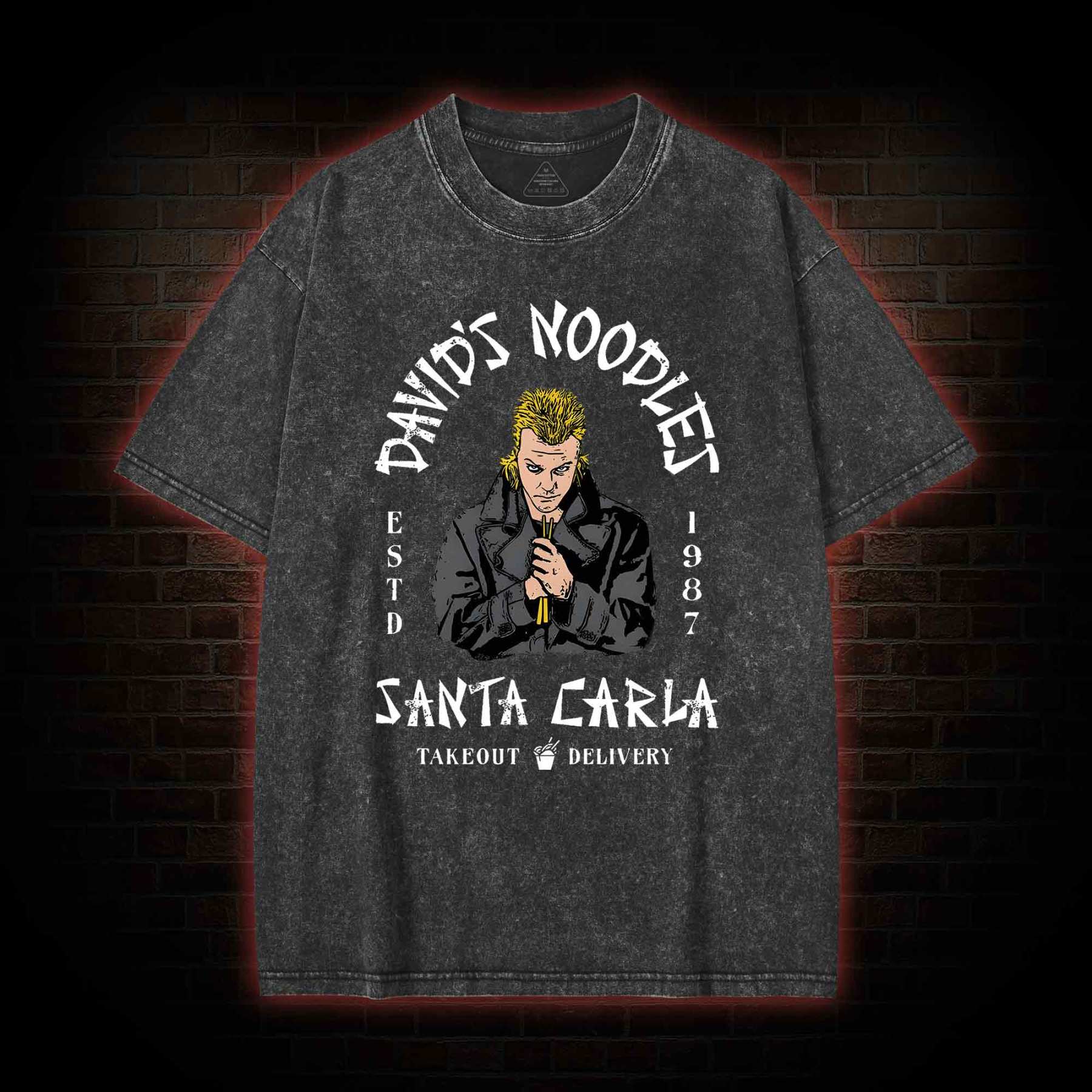 David's Noodles Santa Carla Washed T-shirt