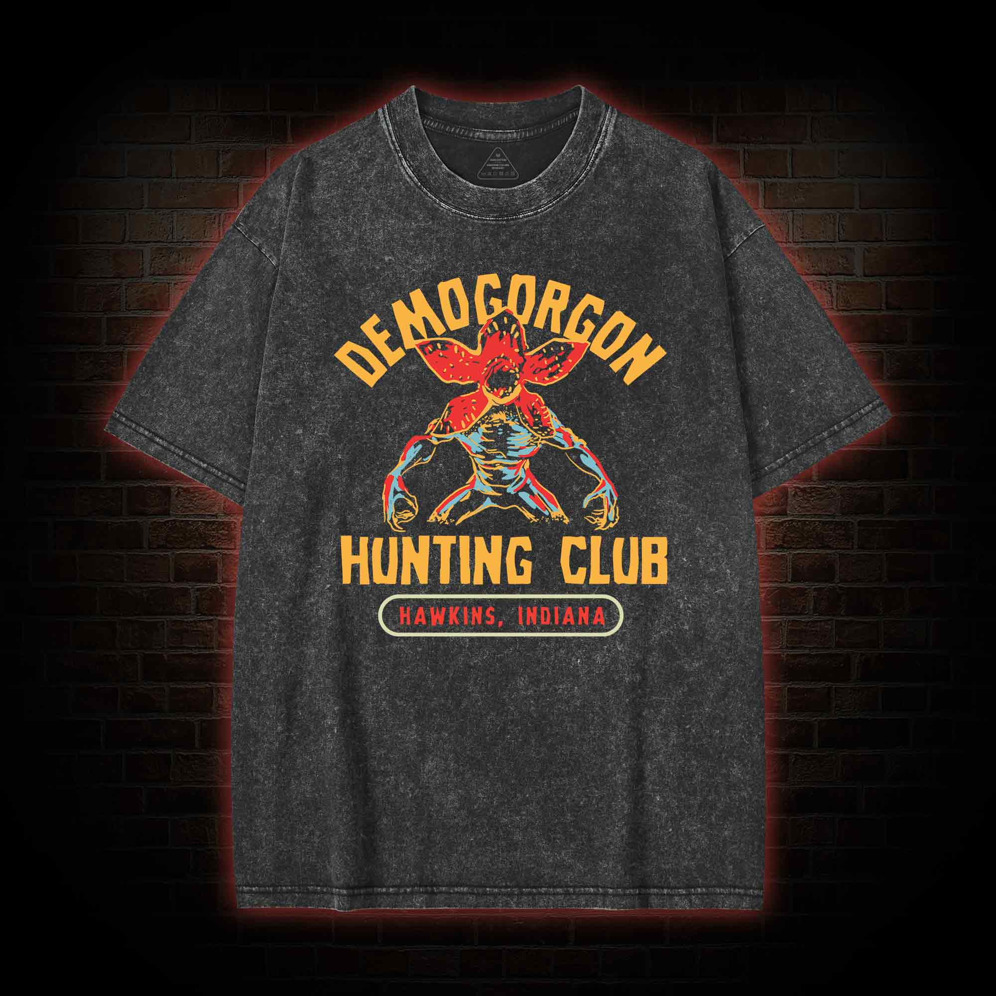 Demogorgon Hunting Club Washed T-shirt