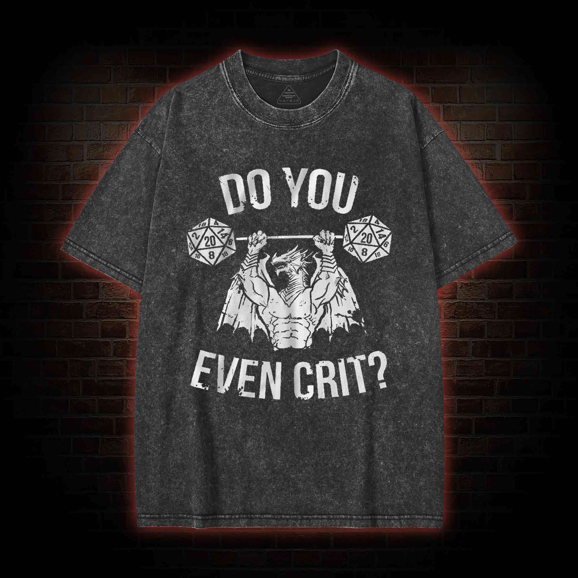 Do You Even Crit? Washed T-shirt