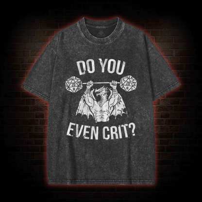 Do You Even Crit? Washed T-shirt