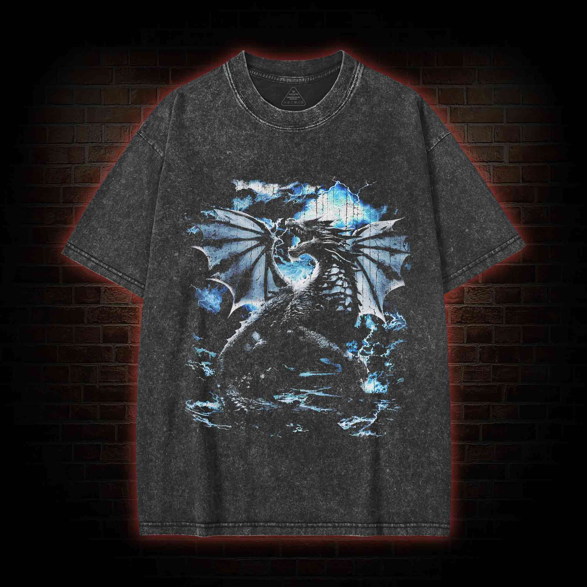 Dragon Lightning Washed T-shirt