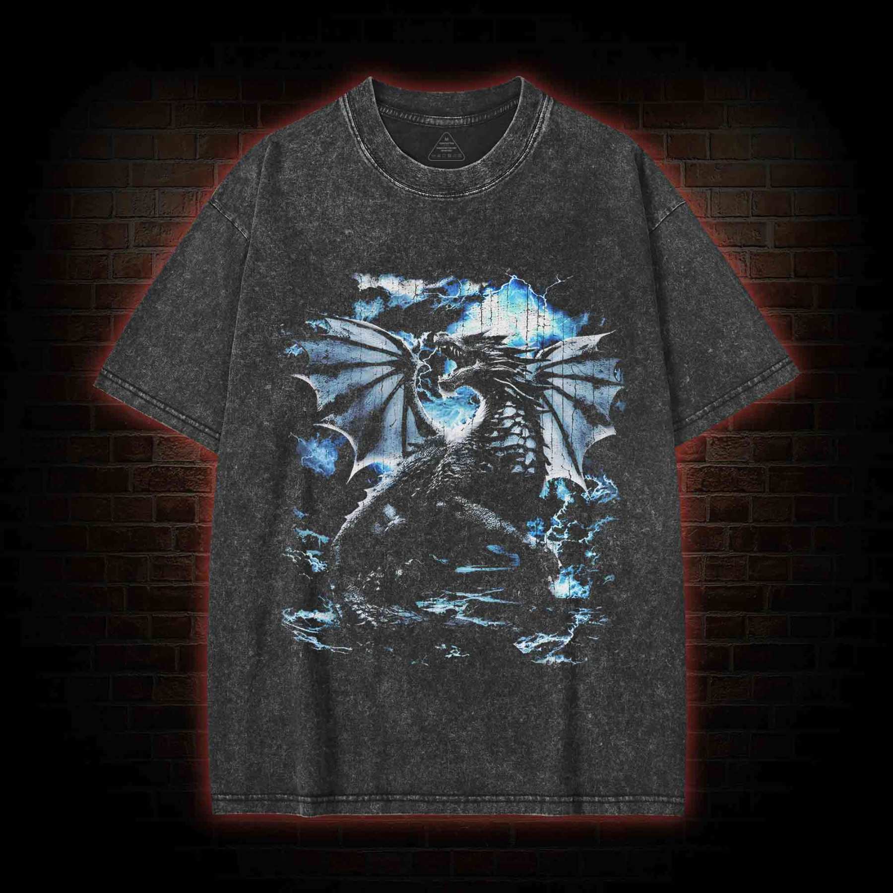 Dragon Lightning Washed T-shirt