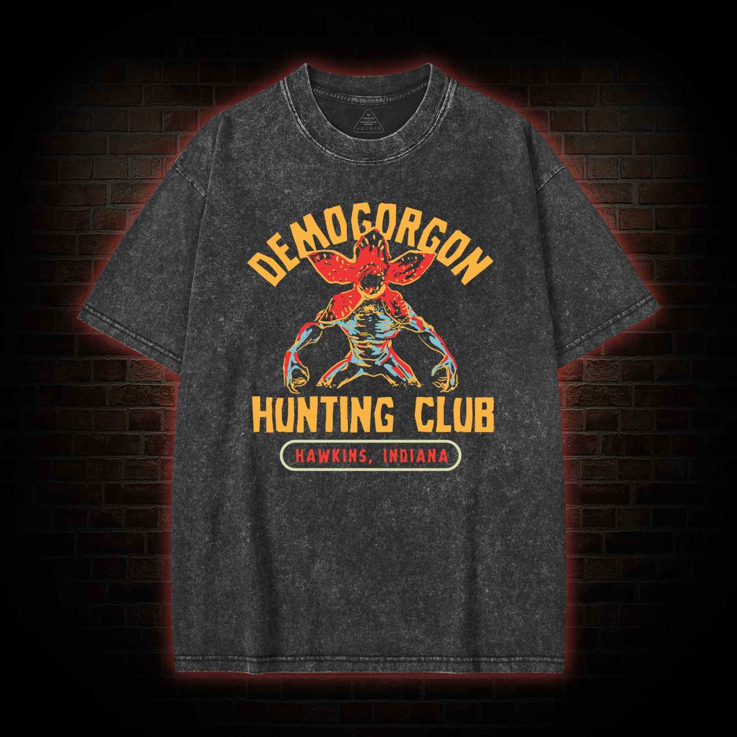 Demogorgon Hunting Club Washed T-shirt