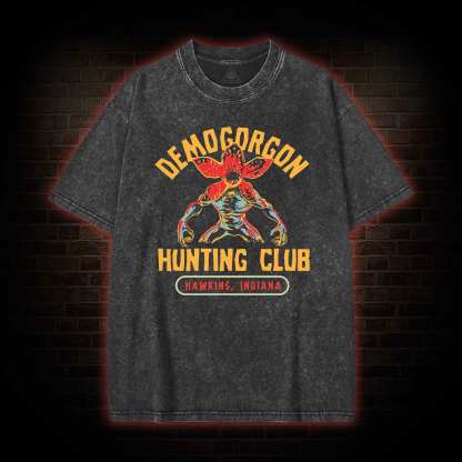 Demogorgon Hunting Club Washed T-shirt