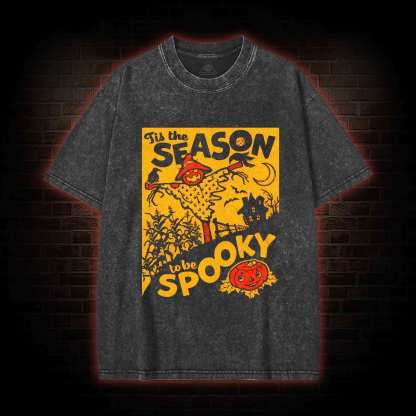 Tis the Season to be Spooky Washed T-shirt