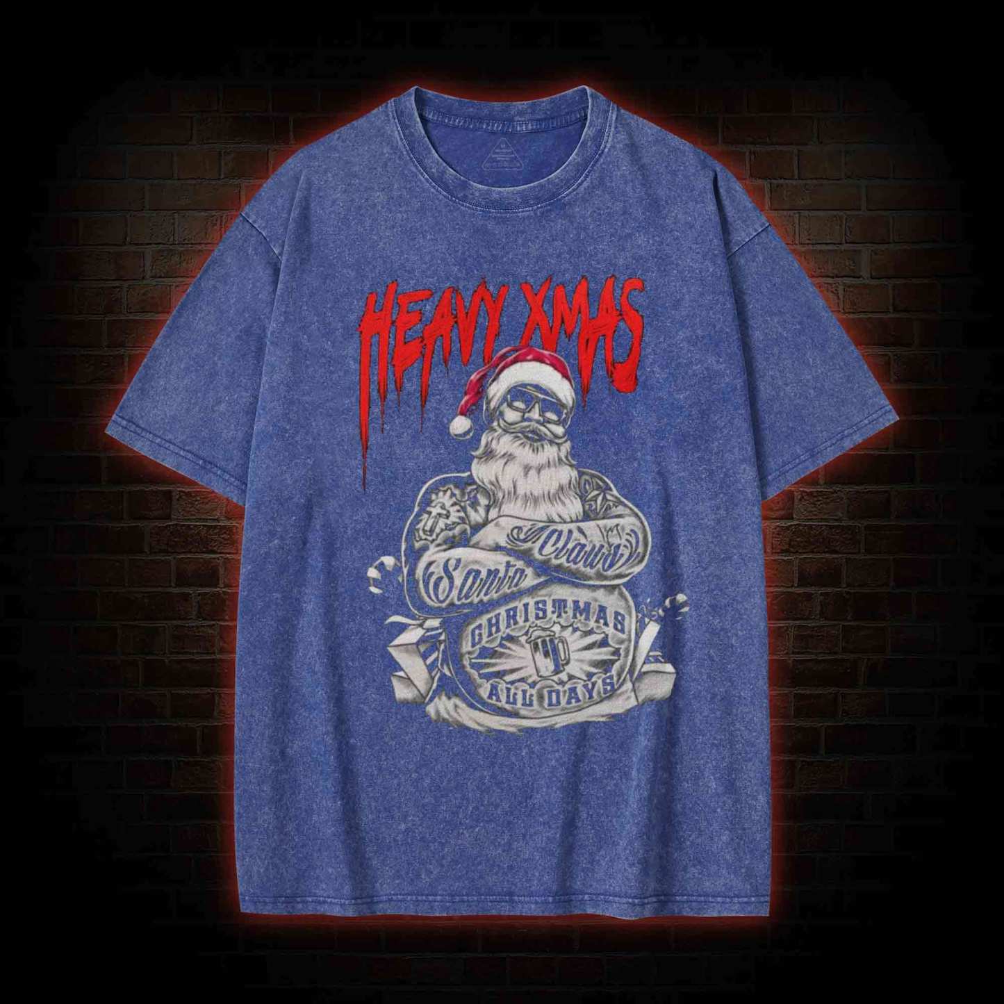 Heavy Xmas Washed T-shirt