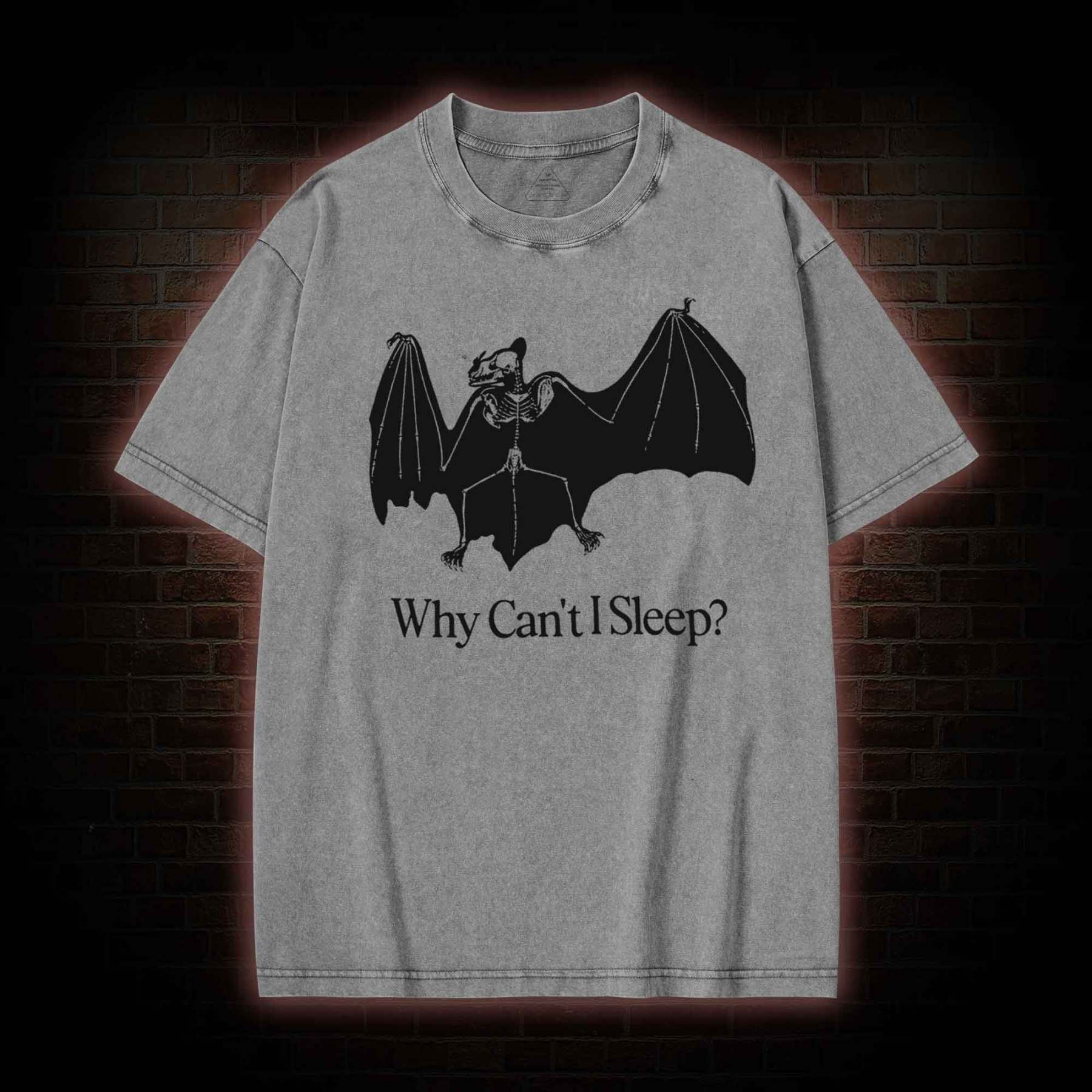Why Can't I Sleep? Washed T-shirt