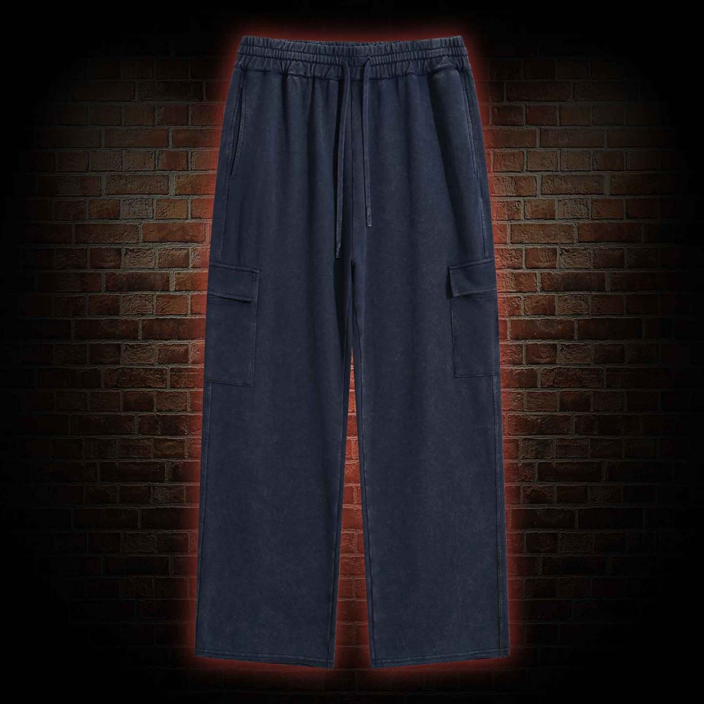 Unisex Washed Cargo Pants