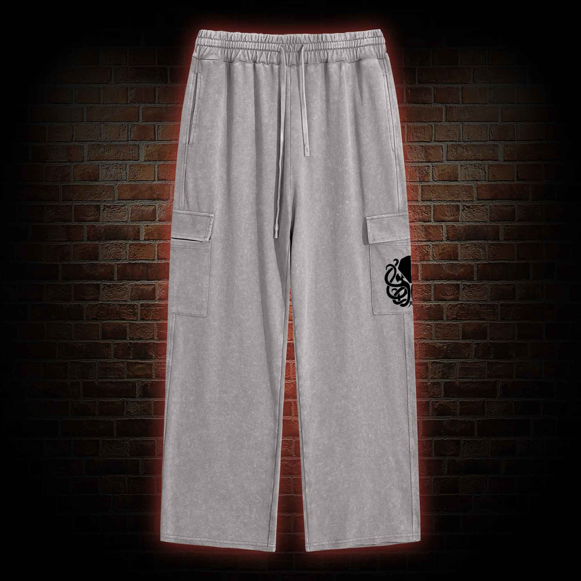 Cthulhu Washed Cargo Pants