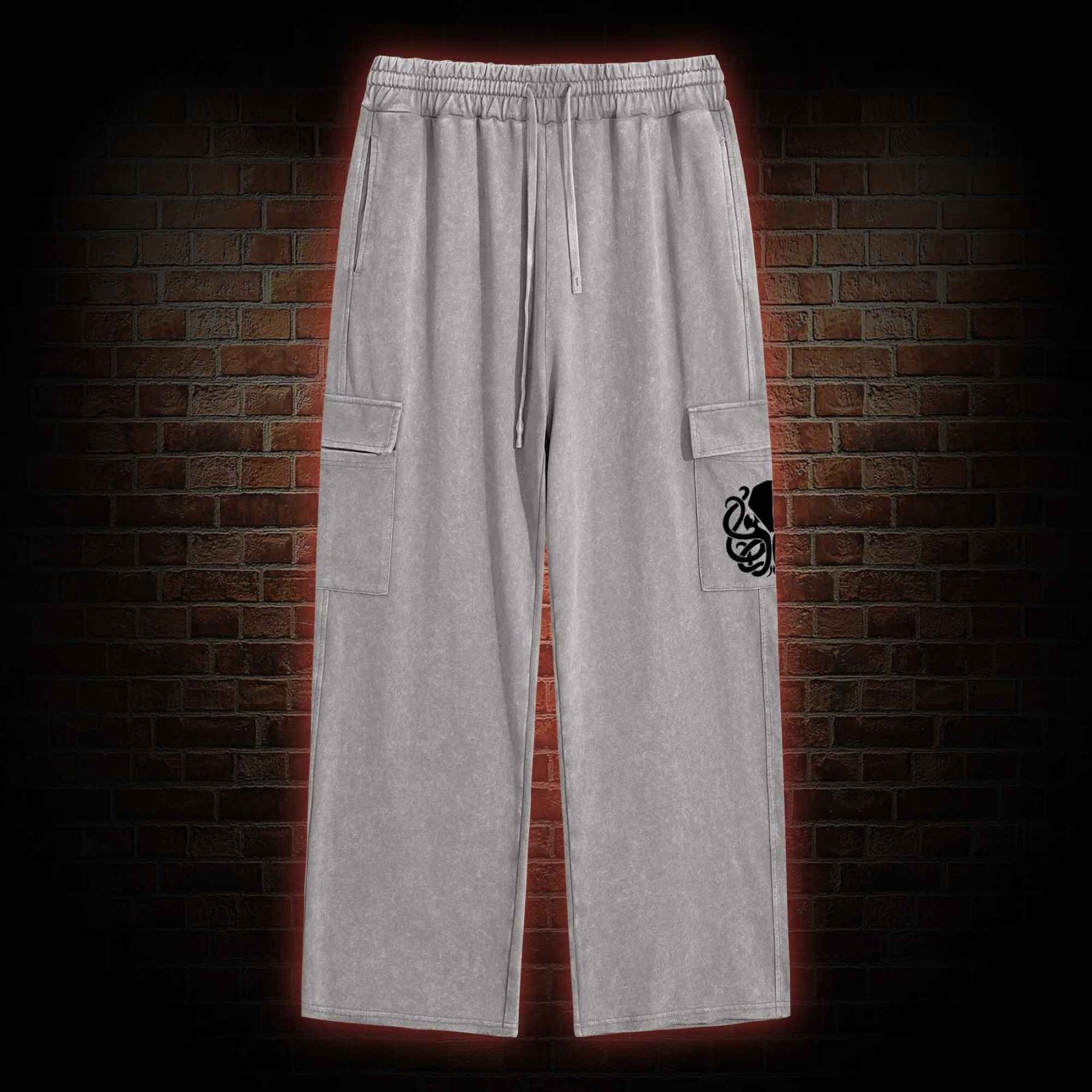 Cthulhu Washed Cargo Pants