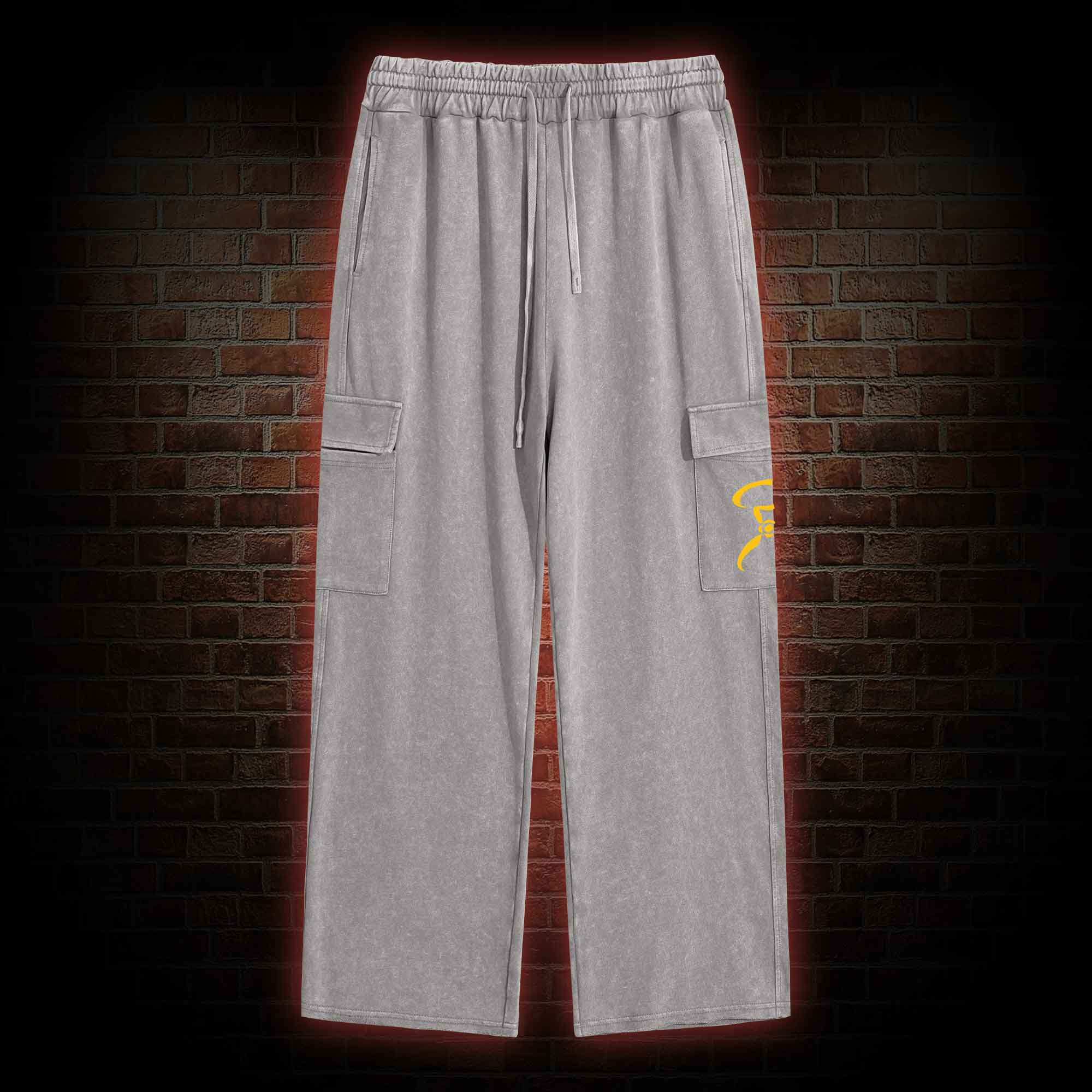 The King in Yellow Washed Cargo Pants