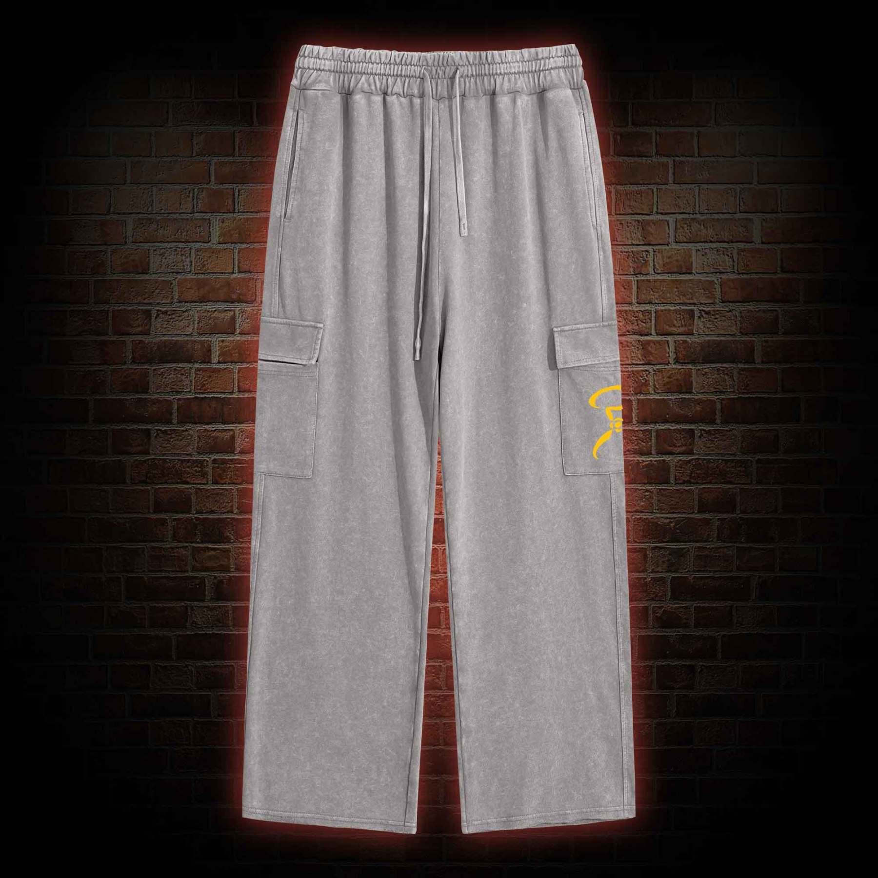 The King in Yellow Washed Cargo Pants