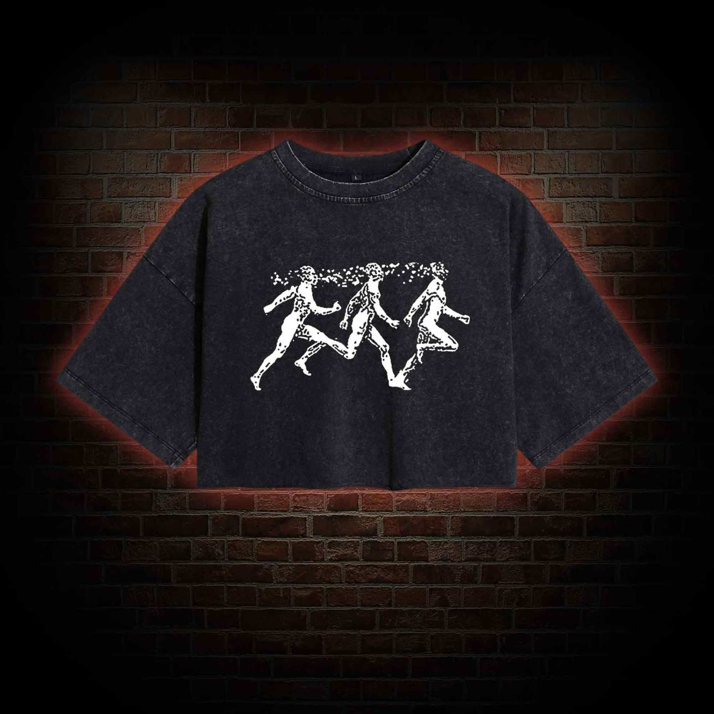 Run Washed Cropped T-shirts