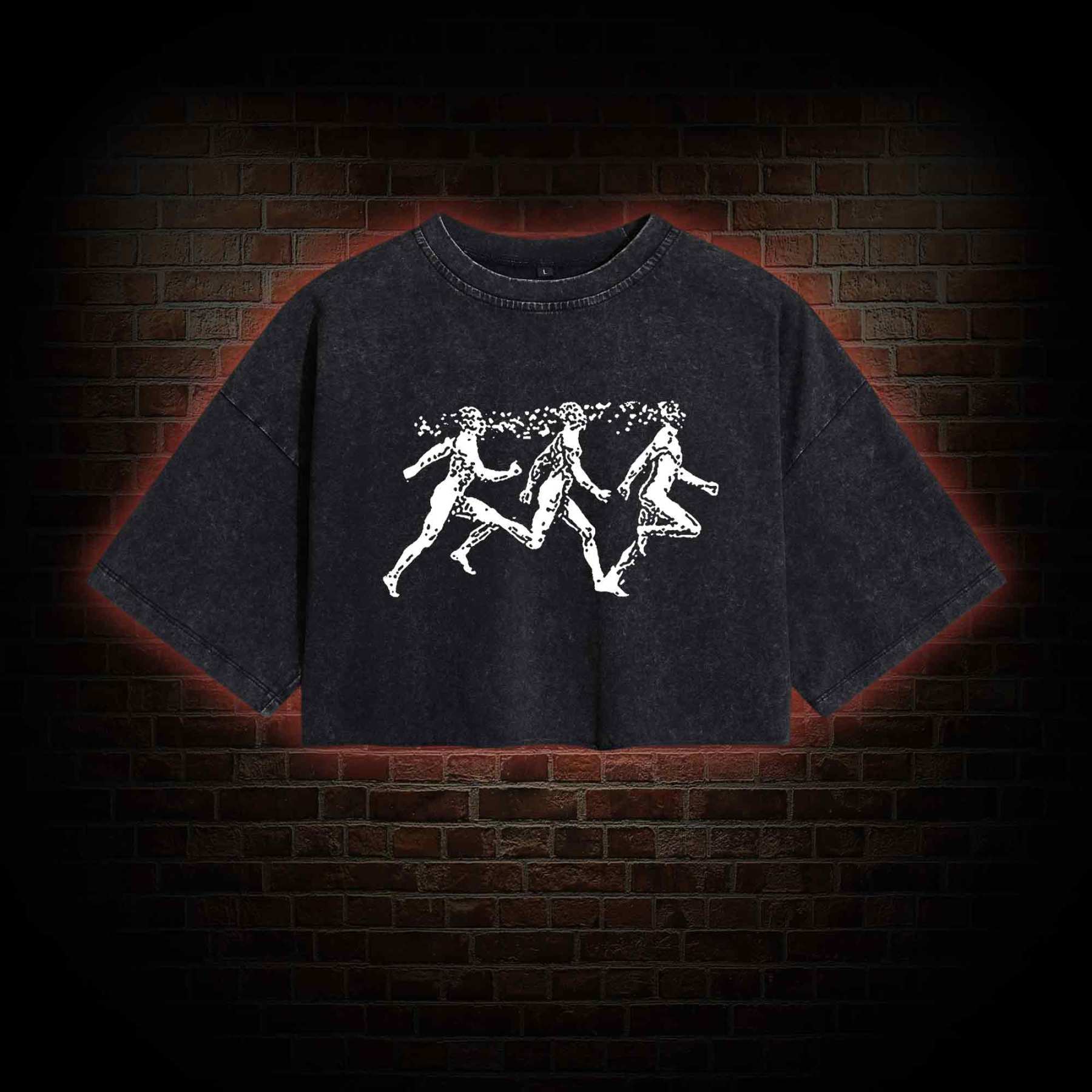 Run Washed Cropped T-shirts