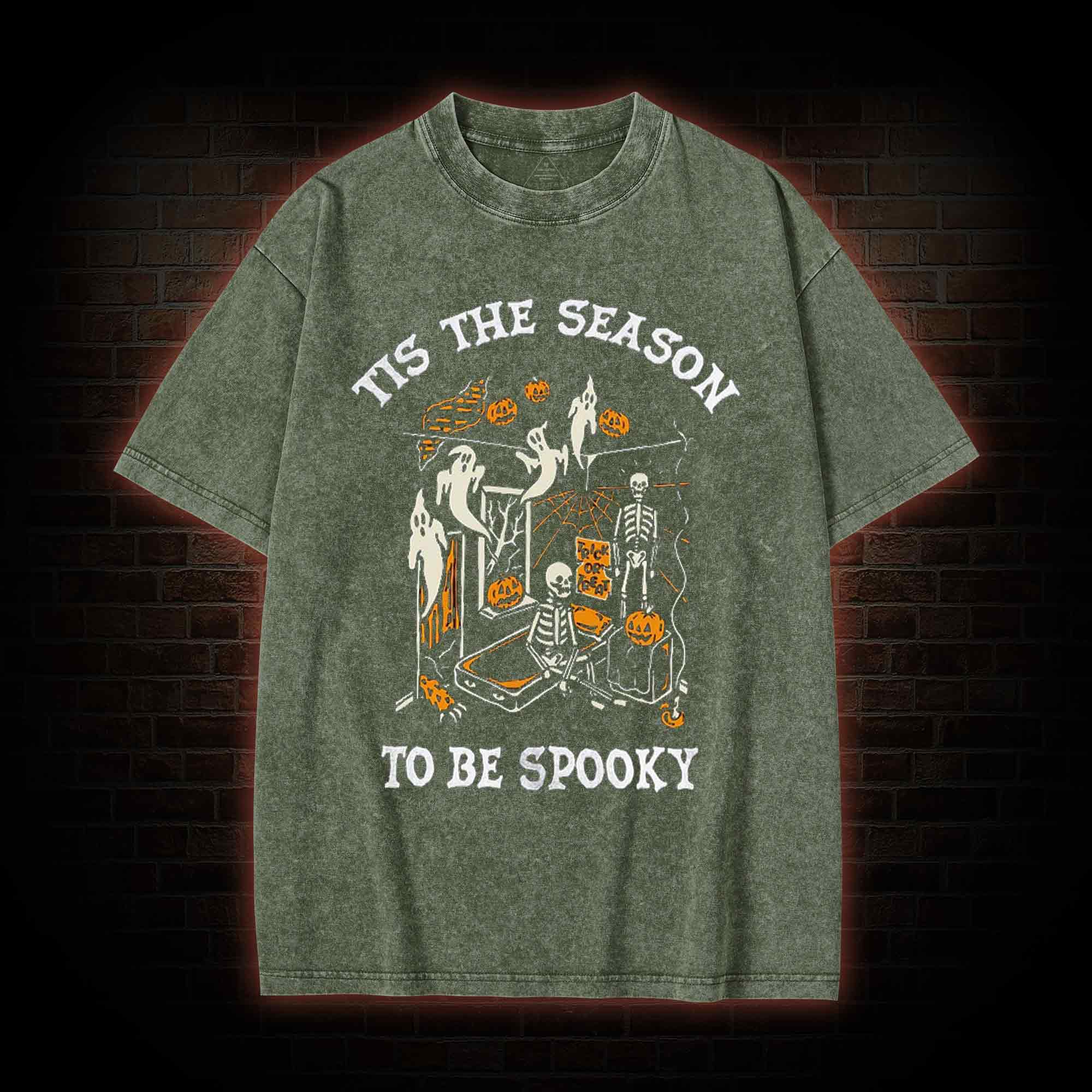 Tis The Season to be Spook Washed T-shirt