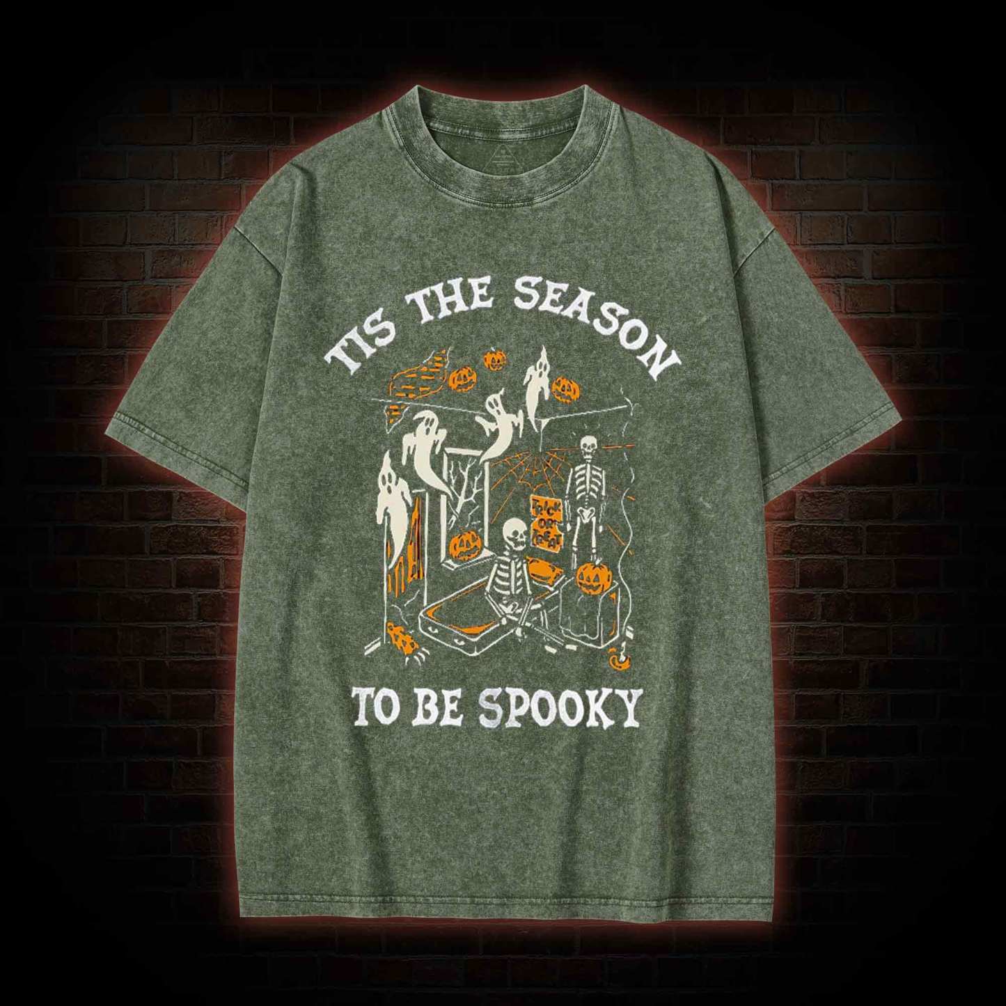 Tis The Season to be Spook Washed T-shirt