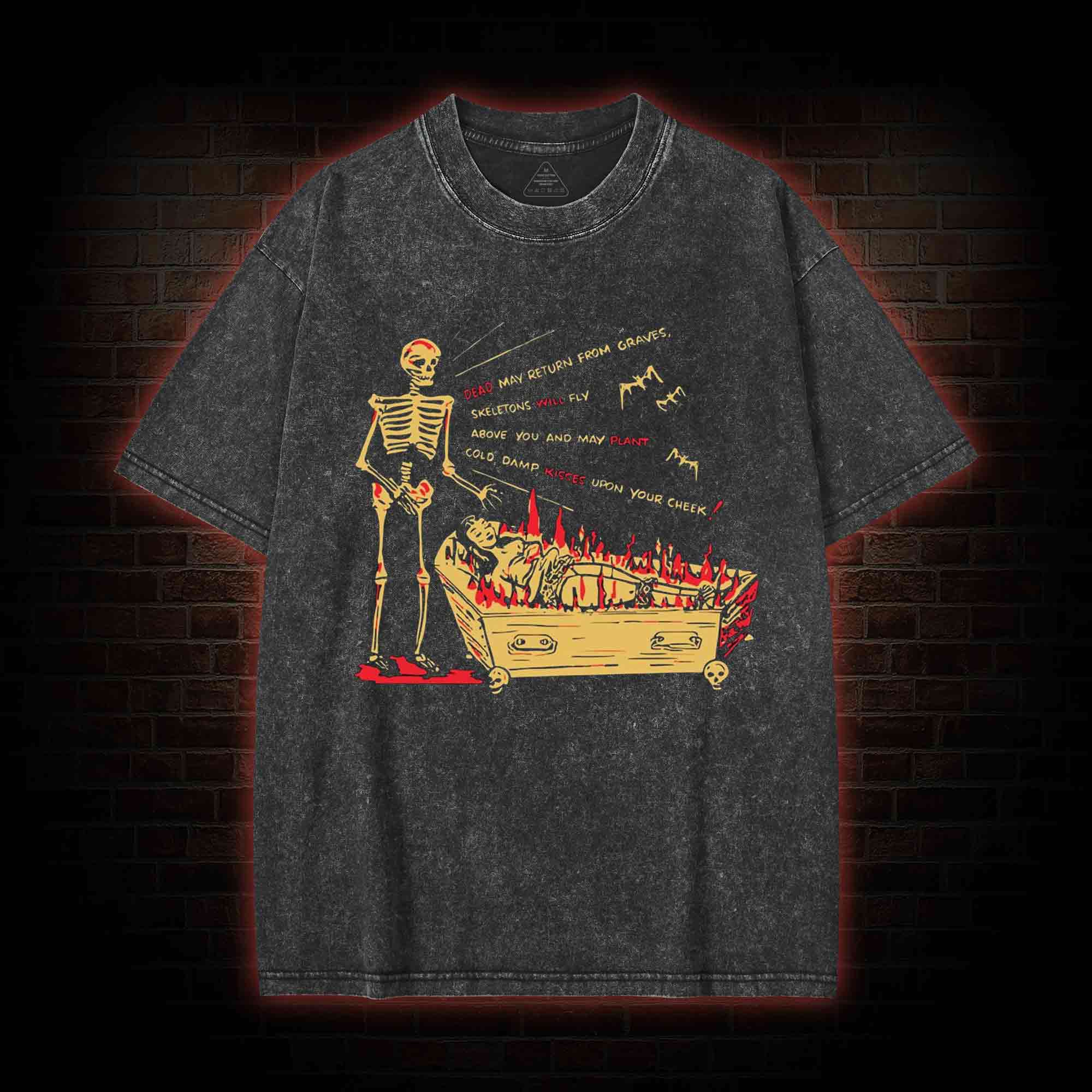 Cold Damp Kisses Washed T-shirt