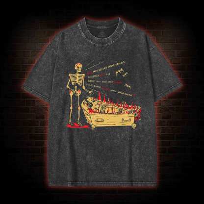 Cold Damp Kisses Washed T-shirt